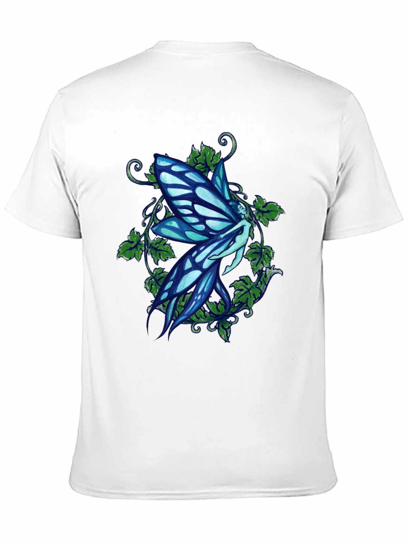 Fairy Graphic Print Black T-Shirt