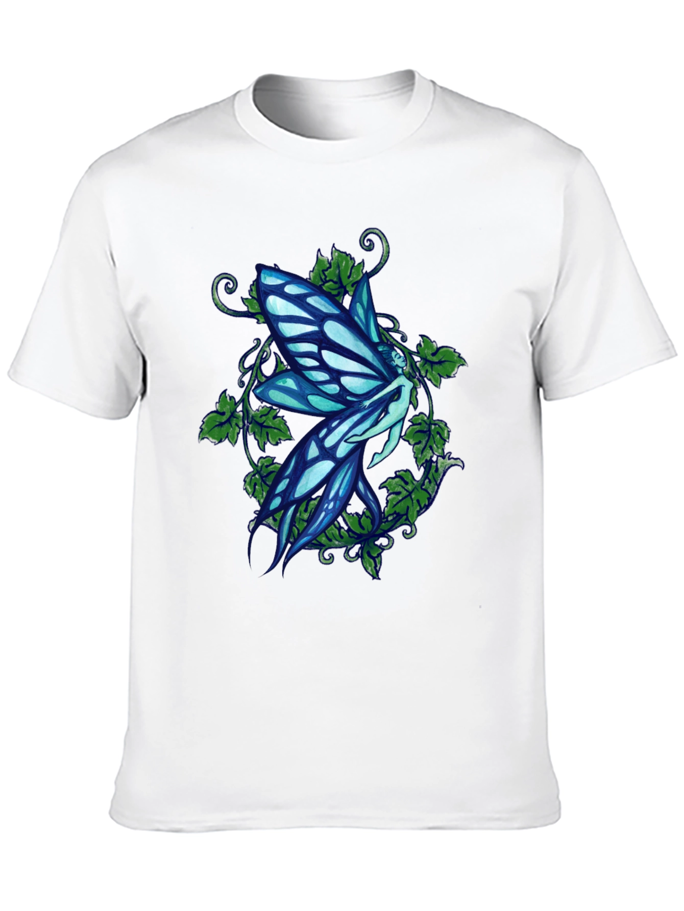 Fairy Graphic Print Black T-Shirt
