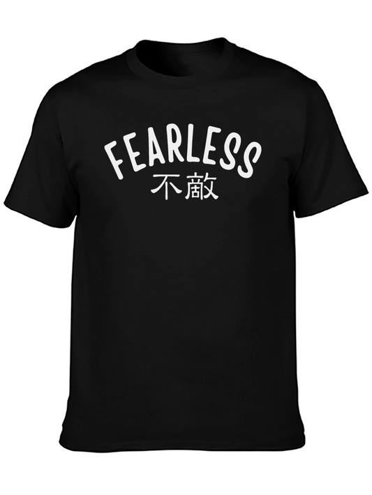 Fearless Graphic Print Black T-Shirt