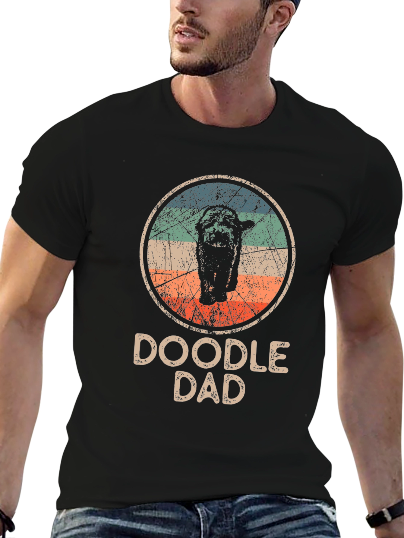 Doodle Dad Retro Graphic T-Shirt