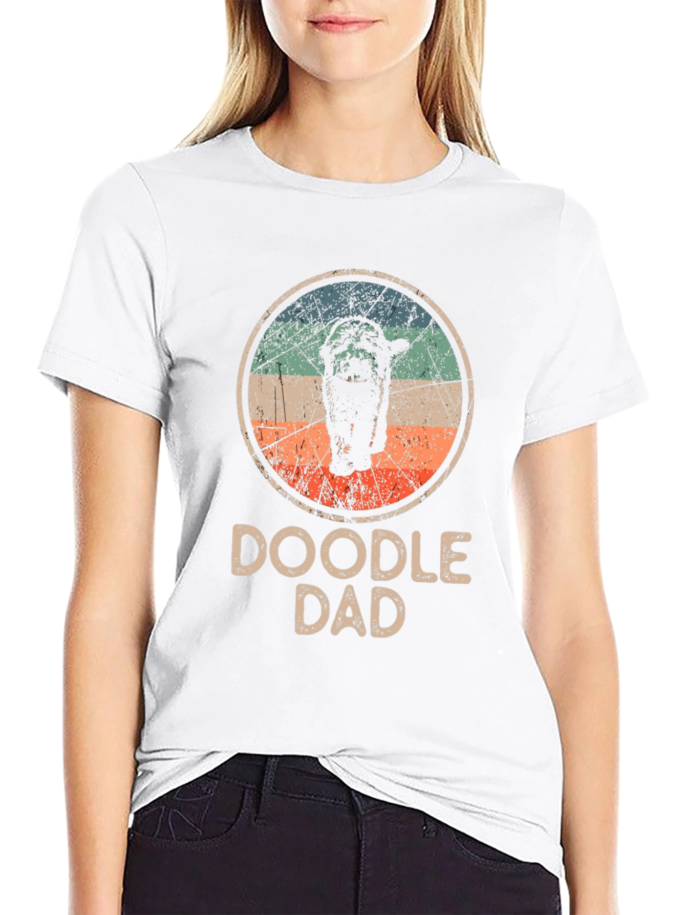 Doodle Dad Retro Graphic T-Shirt