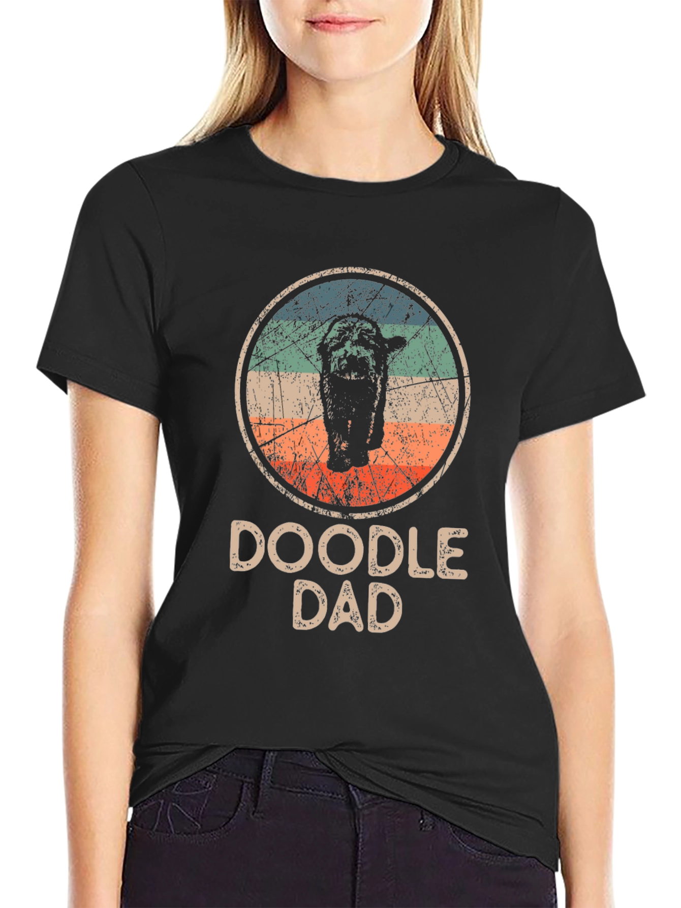 Doodle Dad Retro Graphic T-Shirt