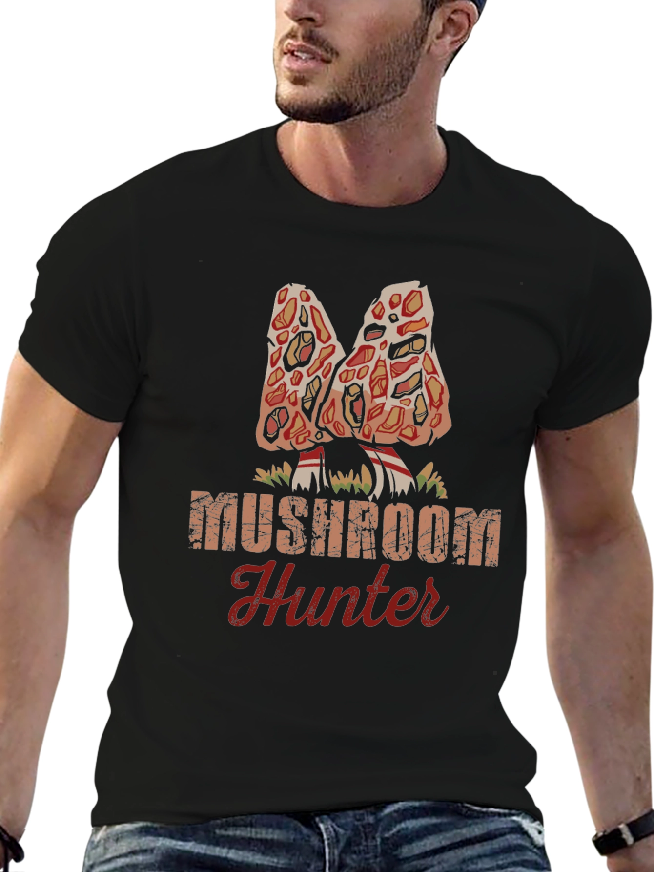 Mushroom Hunter Graphic Tee - Nature Inspired