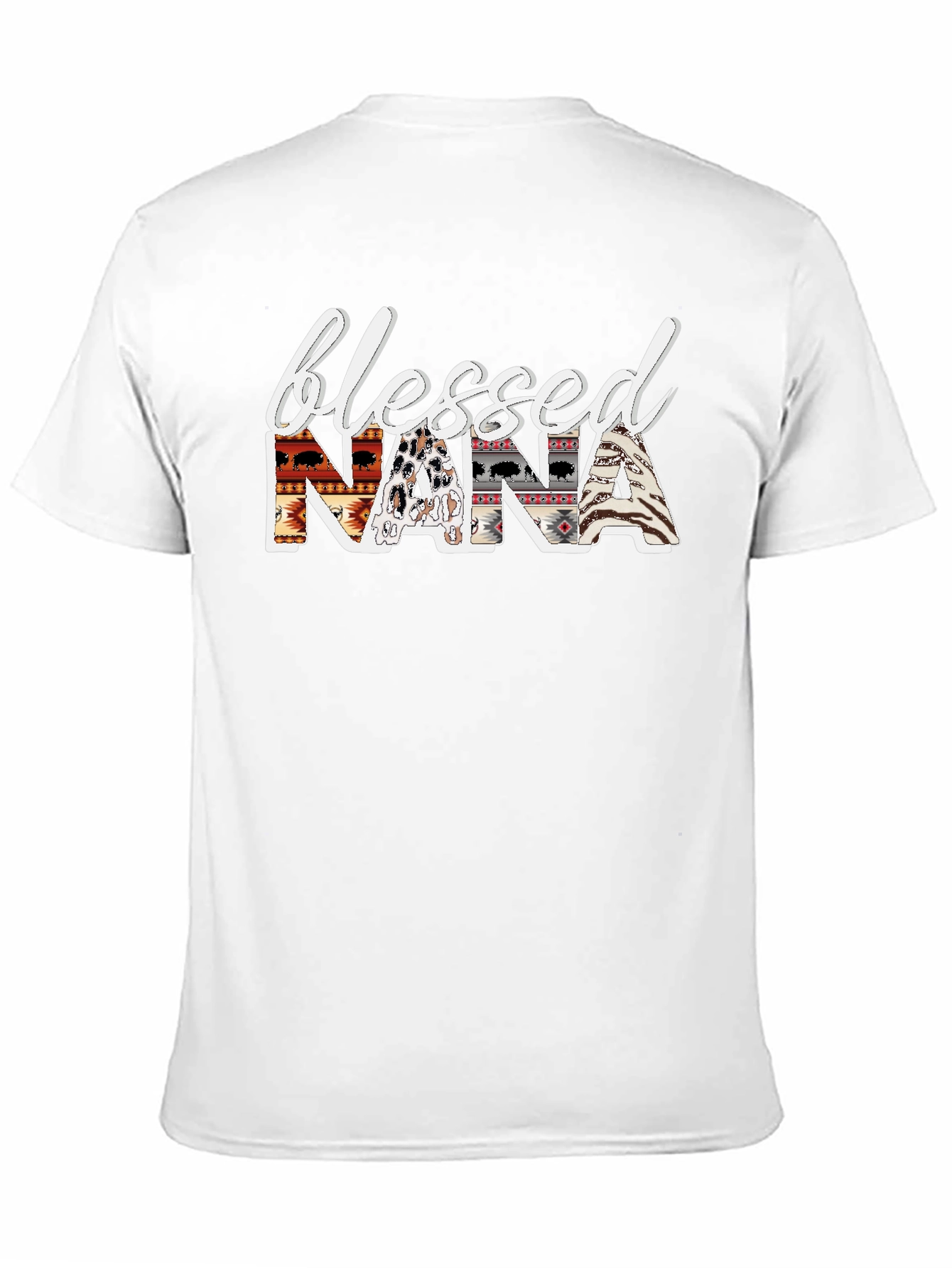 Blessed Nana Graphic T-Shirt - Tribal Design