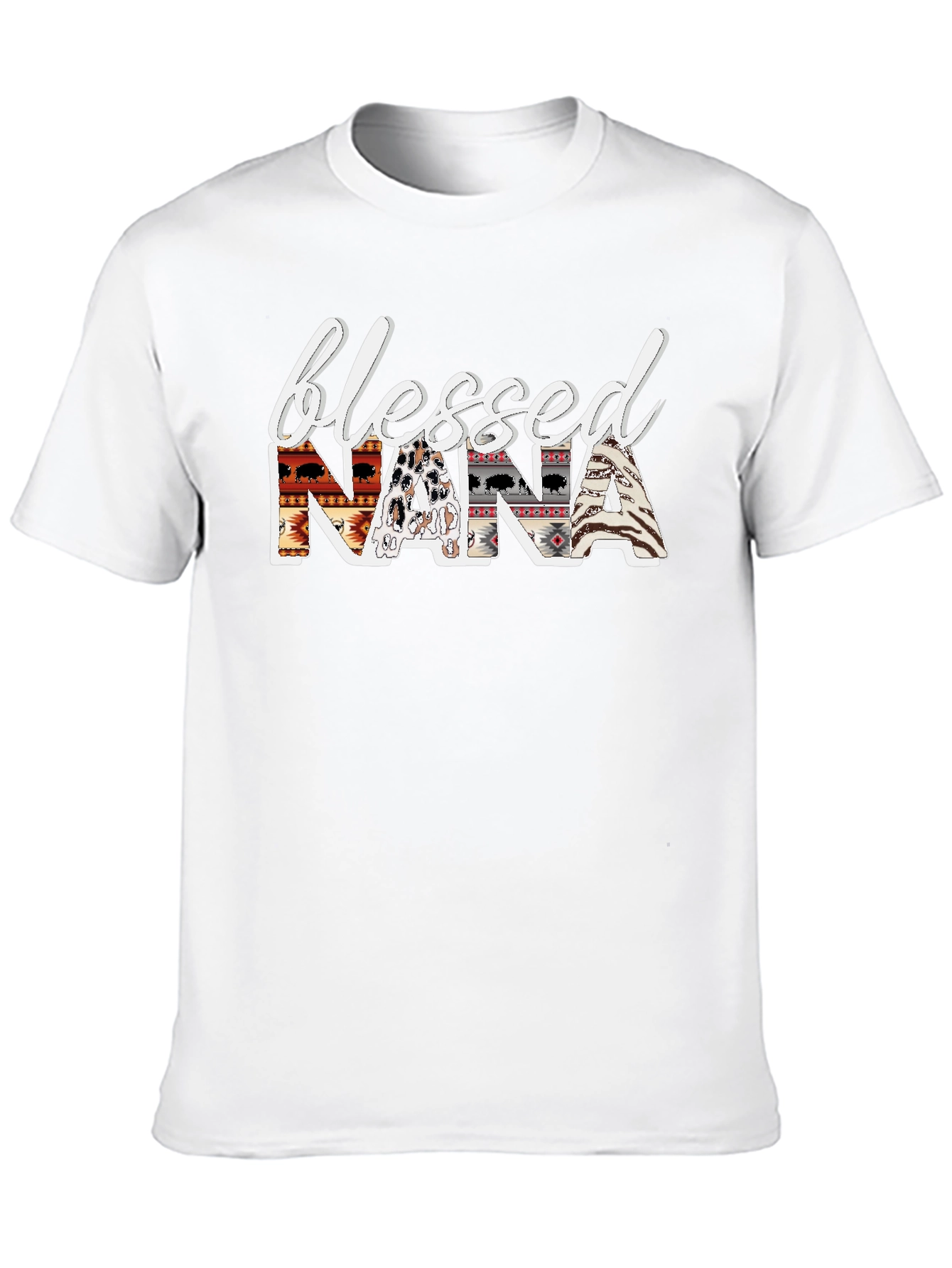 Blessed Nana Graphic T-Shirt - Tribal Design