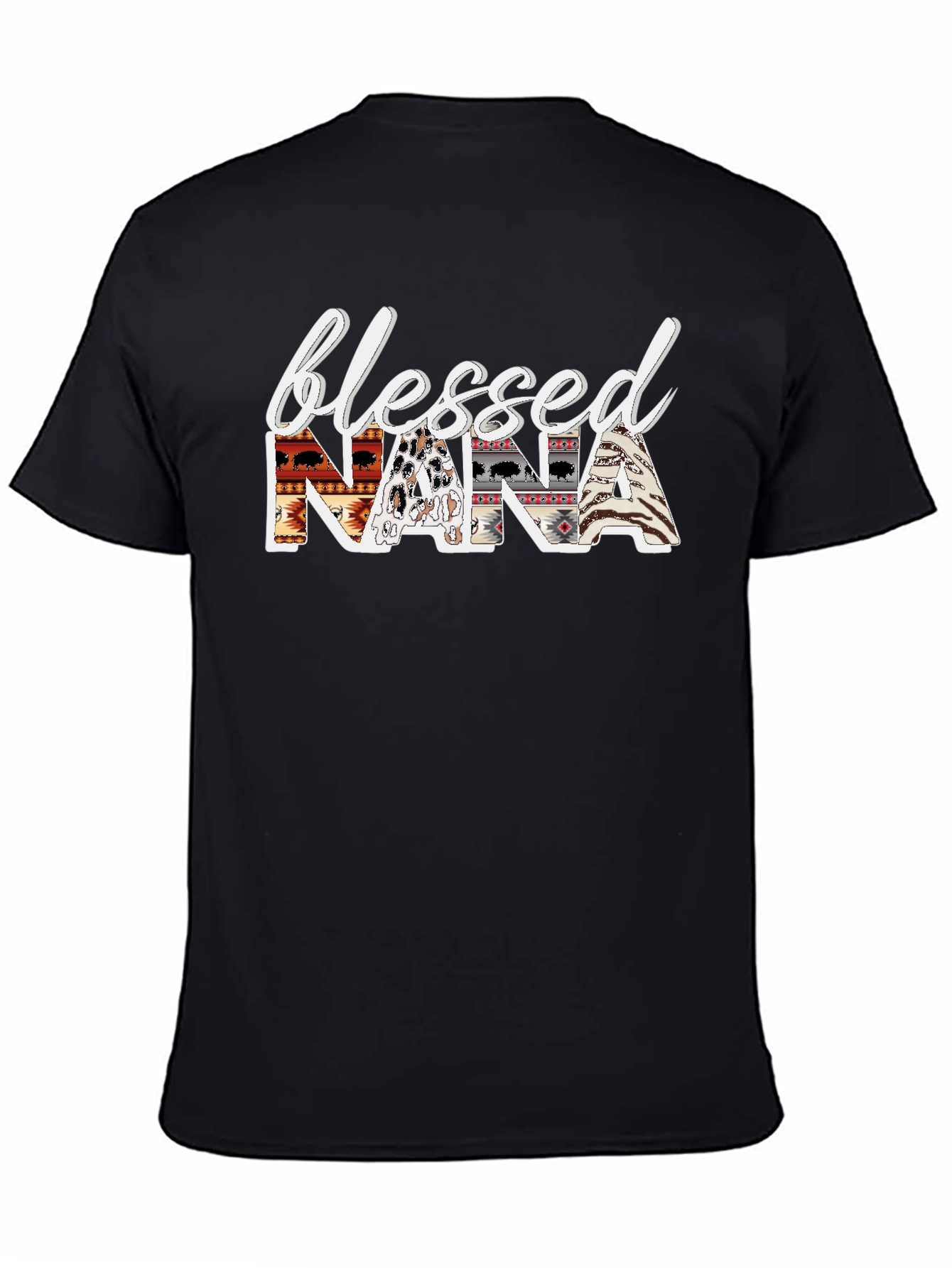 Blessed Nana Graphic T-Shirt - Tribal Design