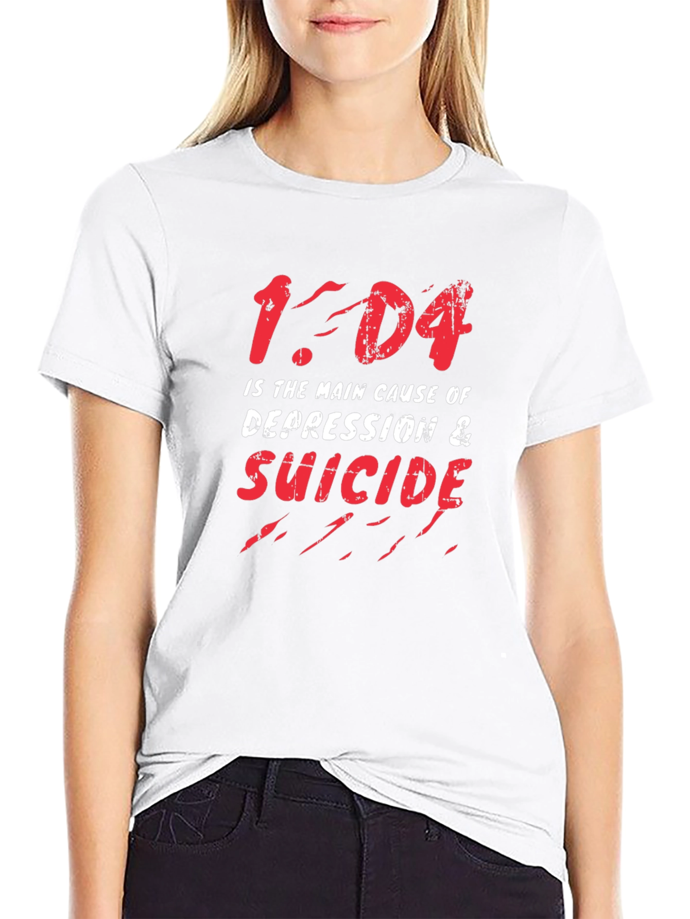 1-D4 Cause of Depression & Suicide Graphic Tee