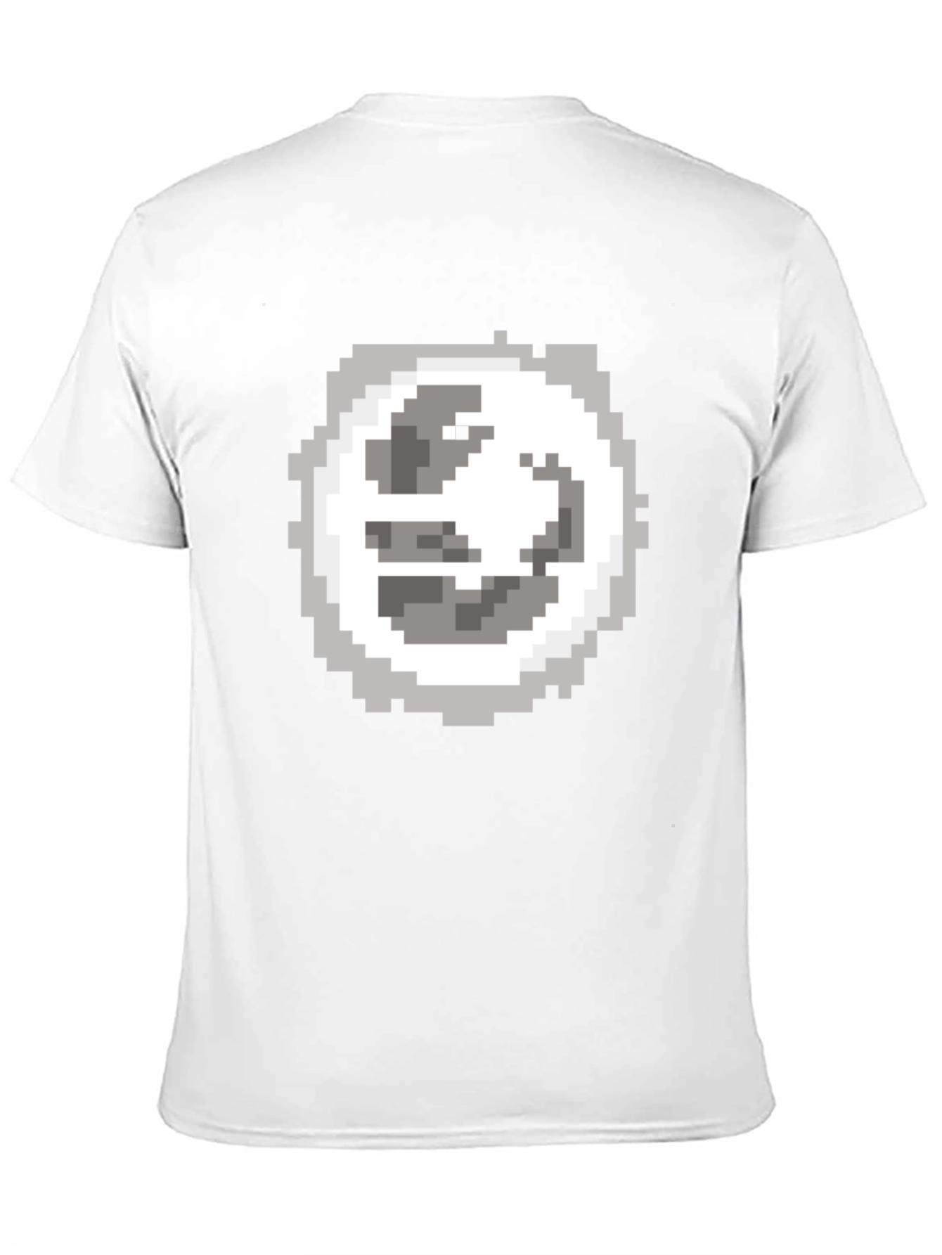 Pixel Art Moon Graphic Tee - Classic Black