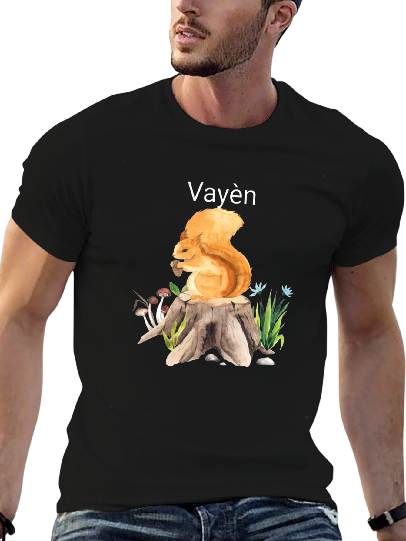 Whimsical Squirrel Tee - Vayèn Design