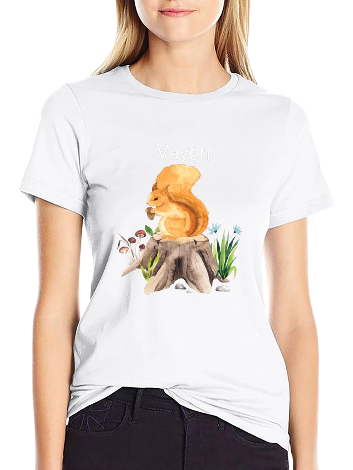 Whimsical Squirrel Tee - Vayèn Design