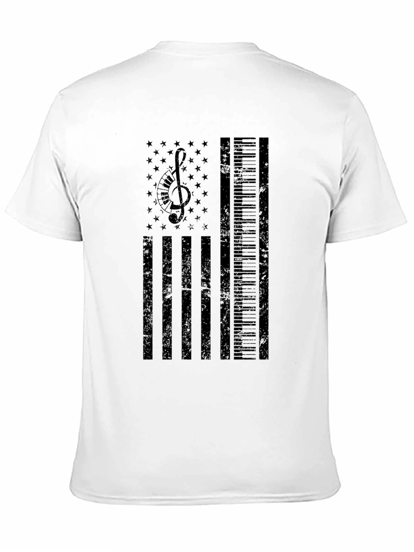 Musical American Flag T-Shirt - Patriotic Musician Tee