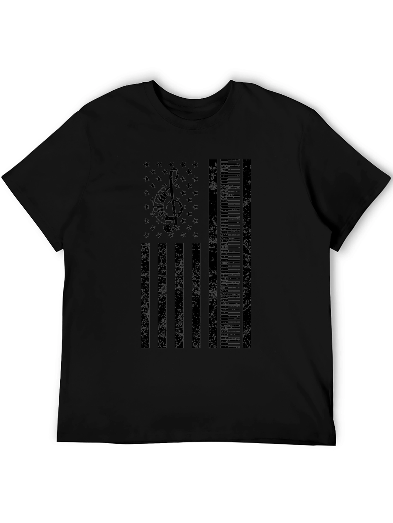 Musical American Flag T-Shirt - Patriotic Musician Tee