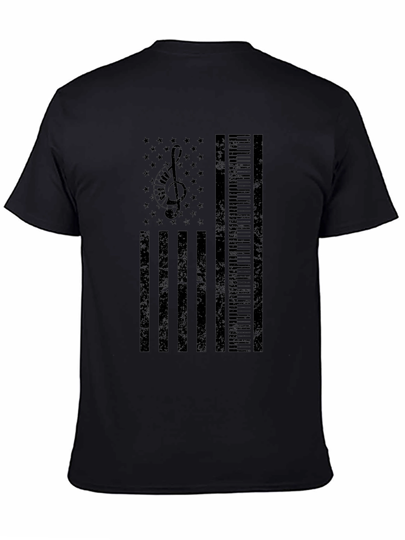 Musical American Flag T-Shirt - Patriotic Musician Tee