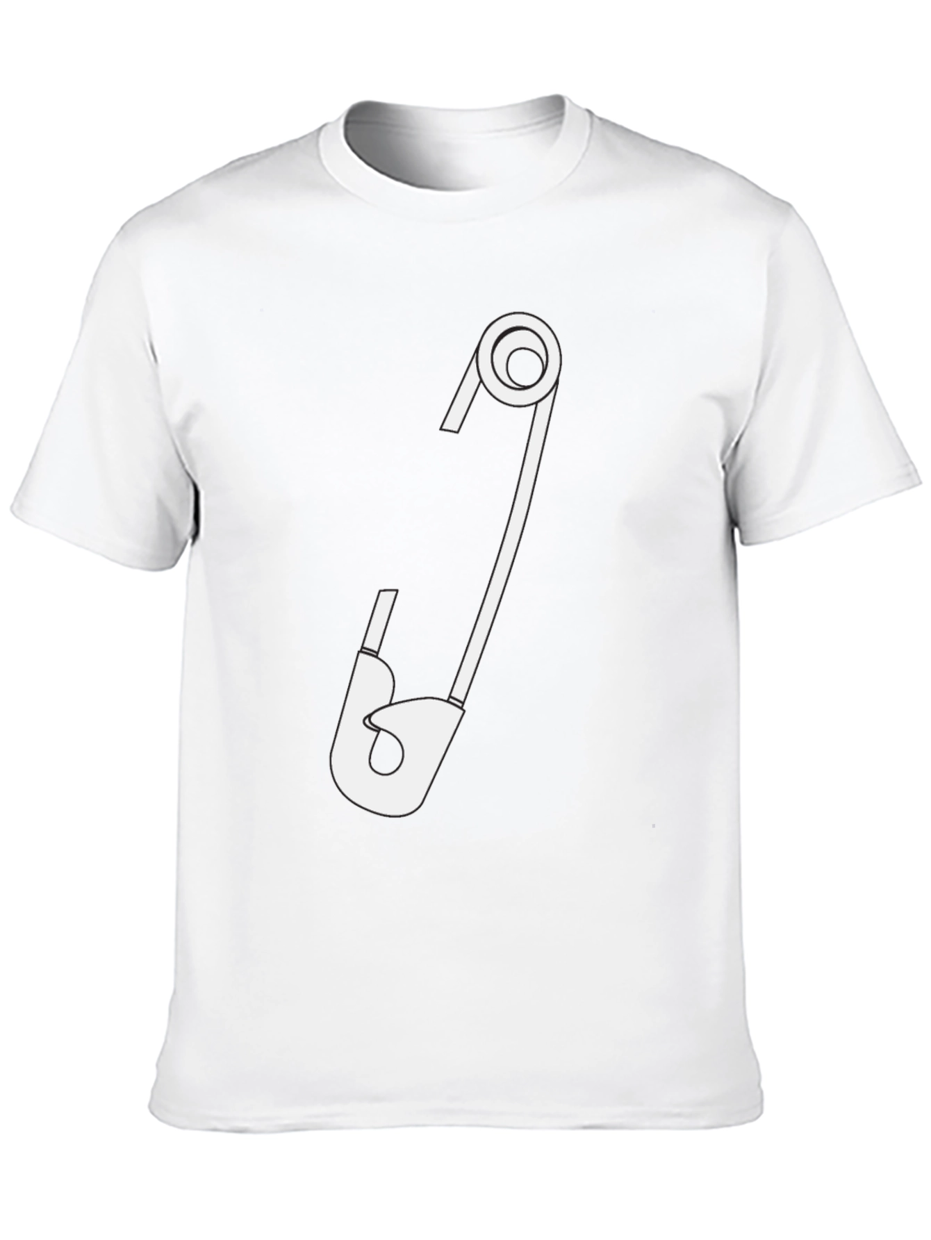 Safety Pin Graphic T-Shirt