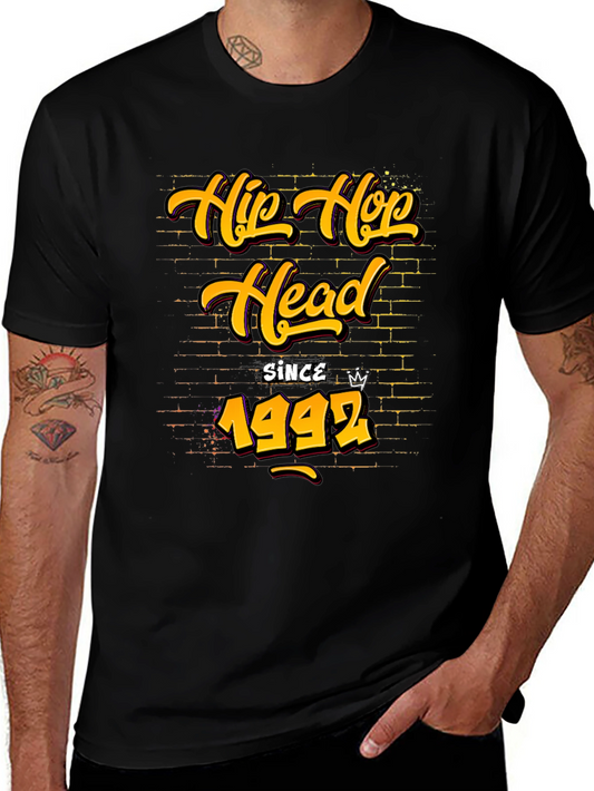 Hip Hop Head Since 1992 Black T-Shirt