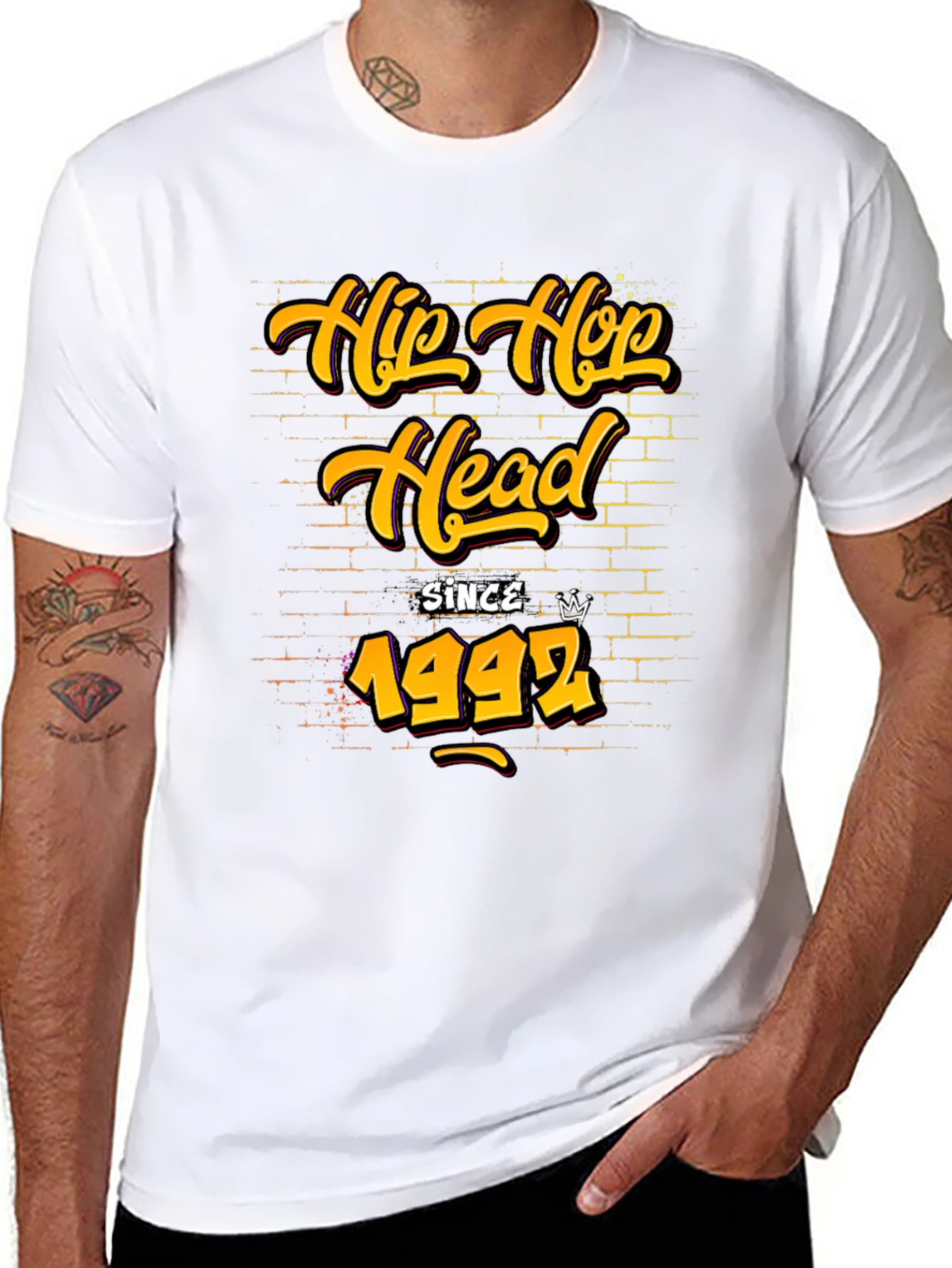 Hip Hop Head Since 1992 Black T-Shirt