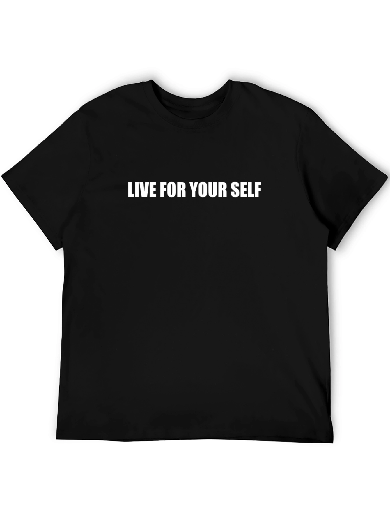 Live For Your Self Graphic Tee - Black