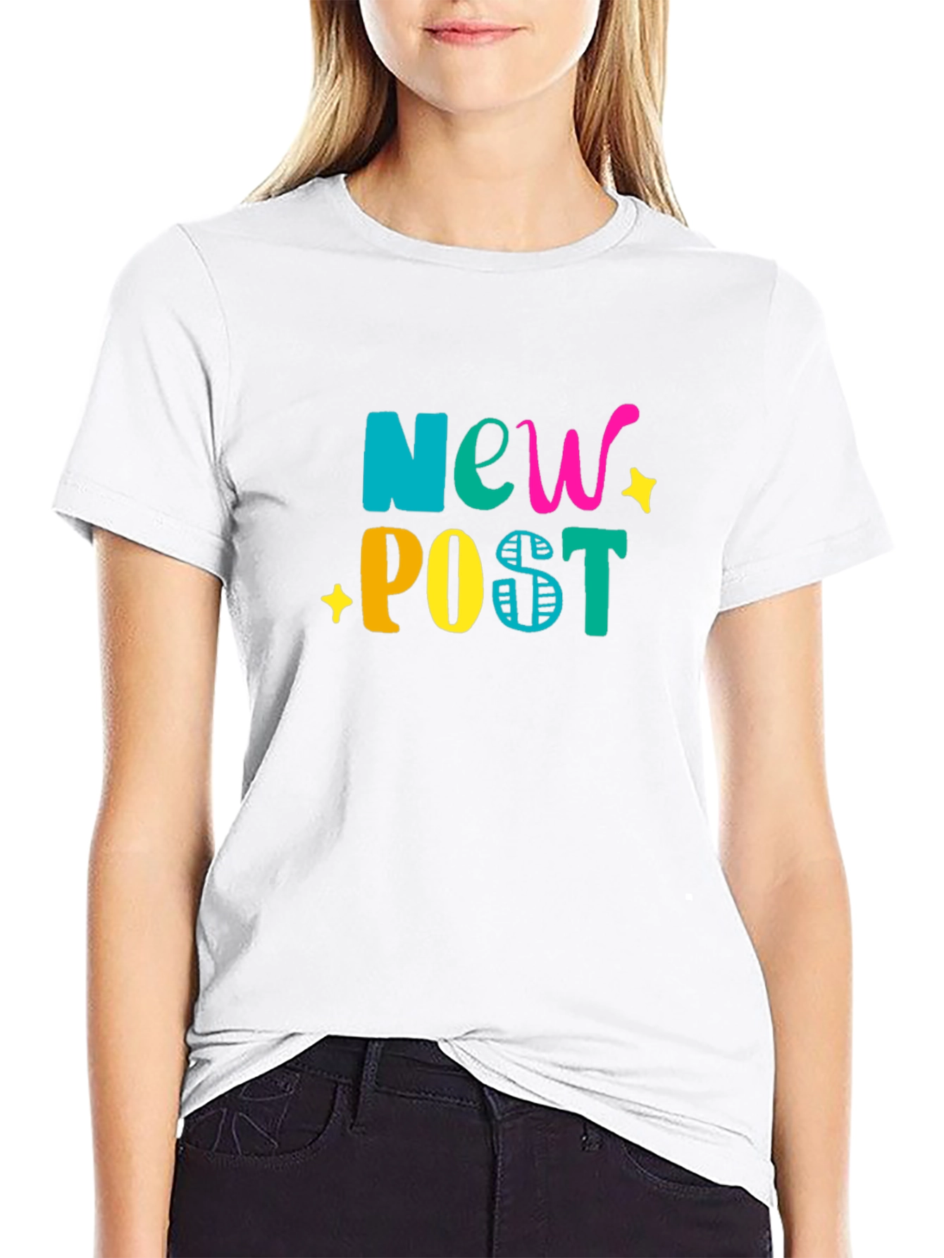 New Post Graphic Tee - Stylish Cotton Blend T-Shirt
