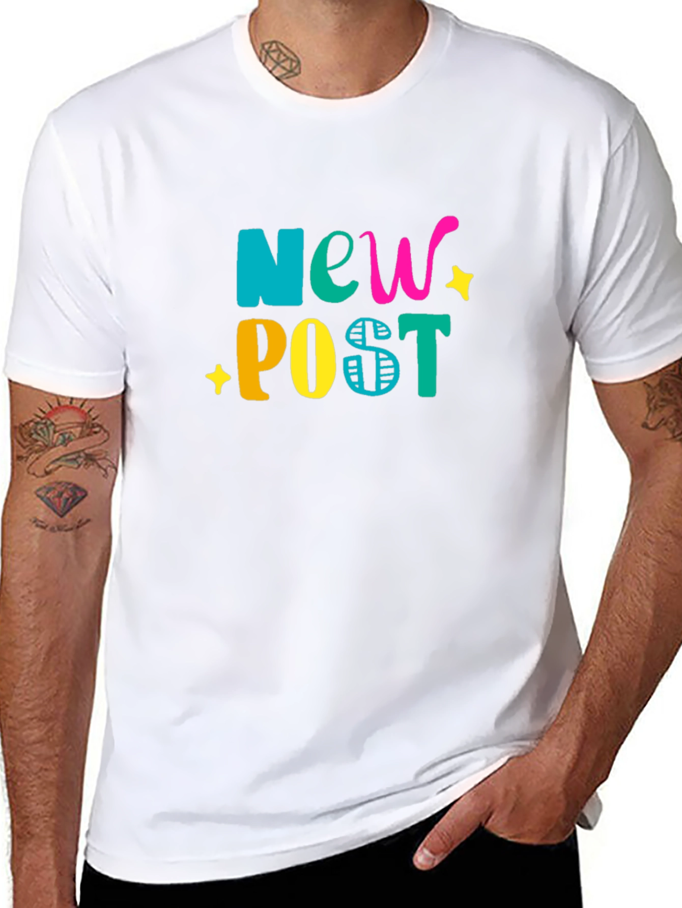 New Post Graphic Tee - Stylish Cotton Blend T-Shirt