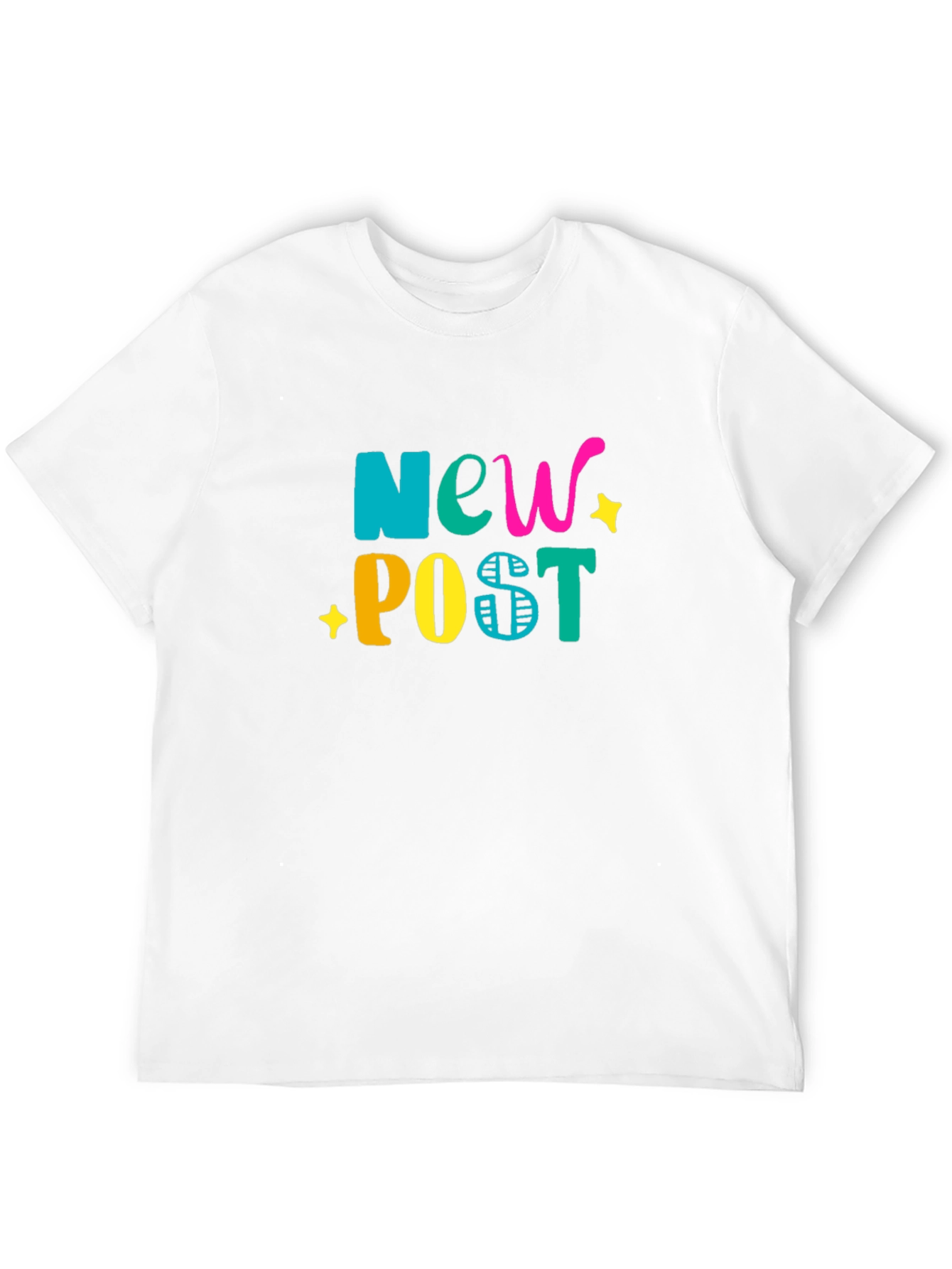 New Post Graphic Tee - Stylish Cotton Blend T-Shirt