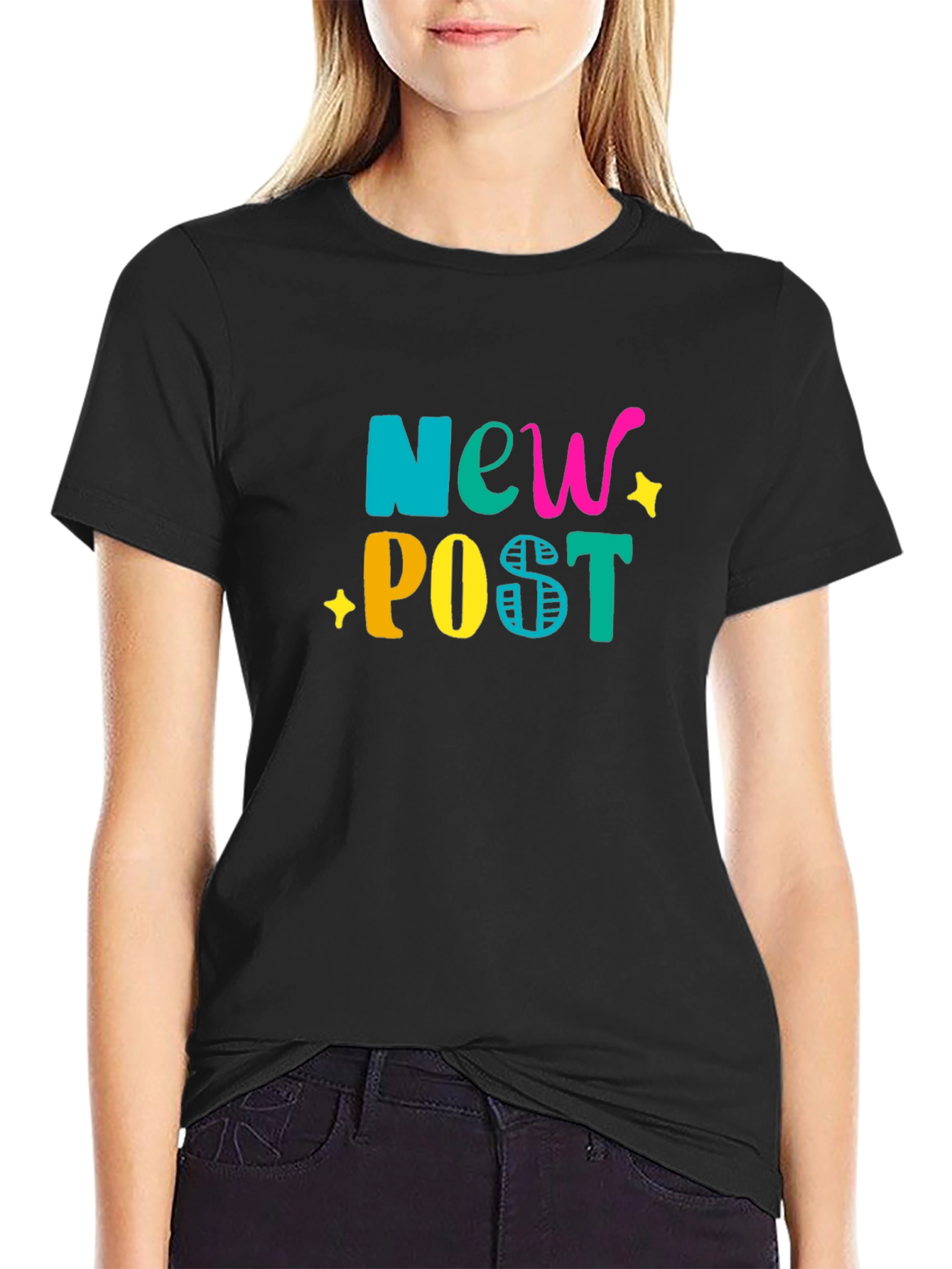 New Post Graphic Tee - Stylish Cotton Blend T-Shirt