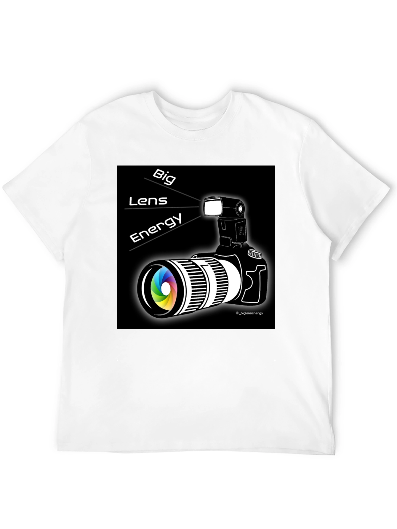 Big Lens Energy Graphic Tee - Black