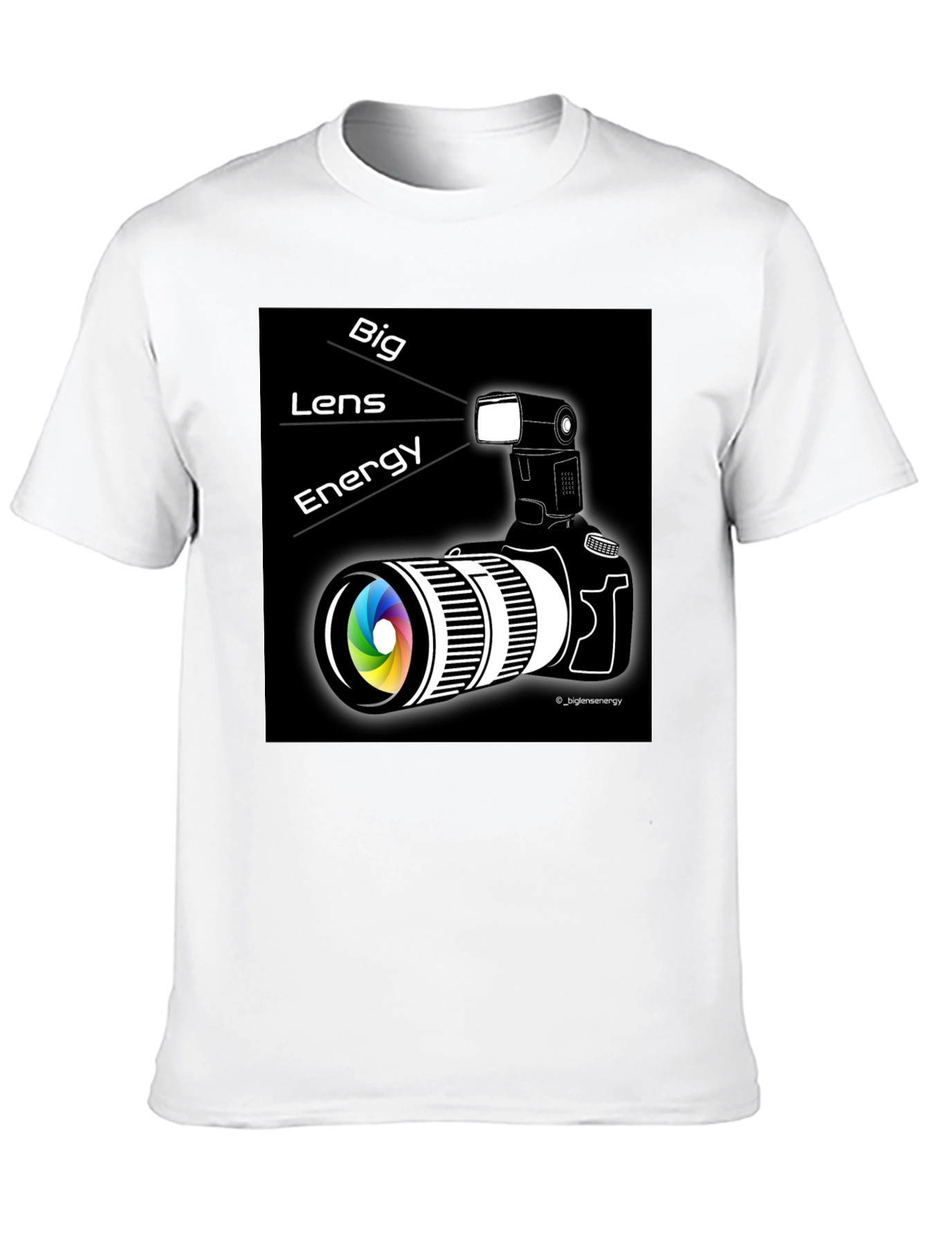 Big Lens Energy Graphic Tee - Black