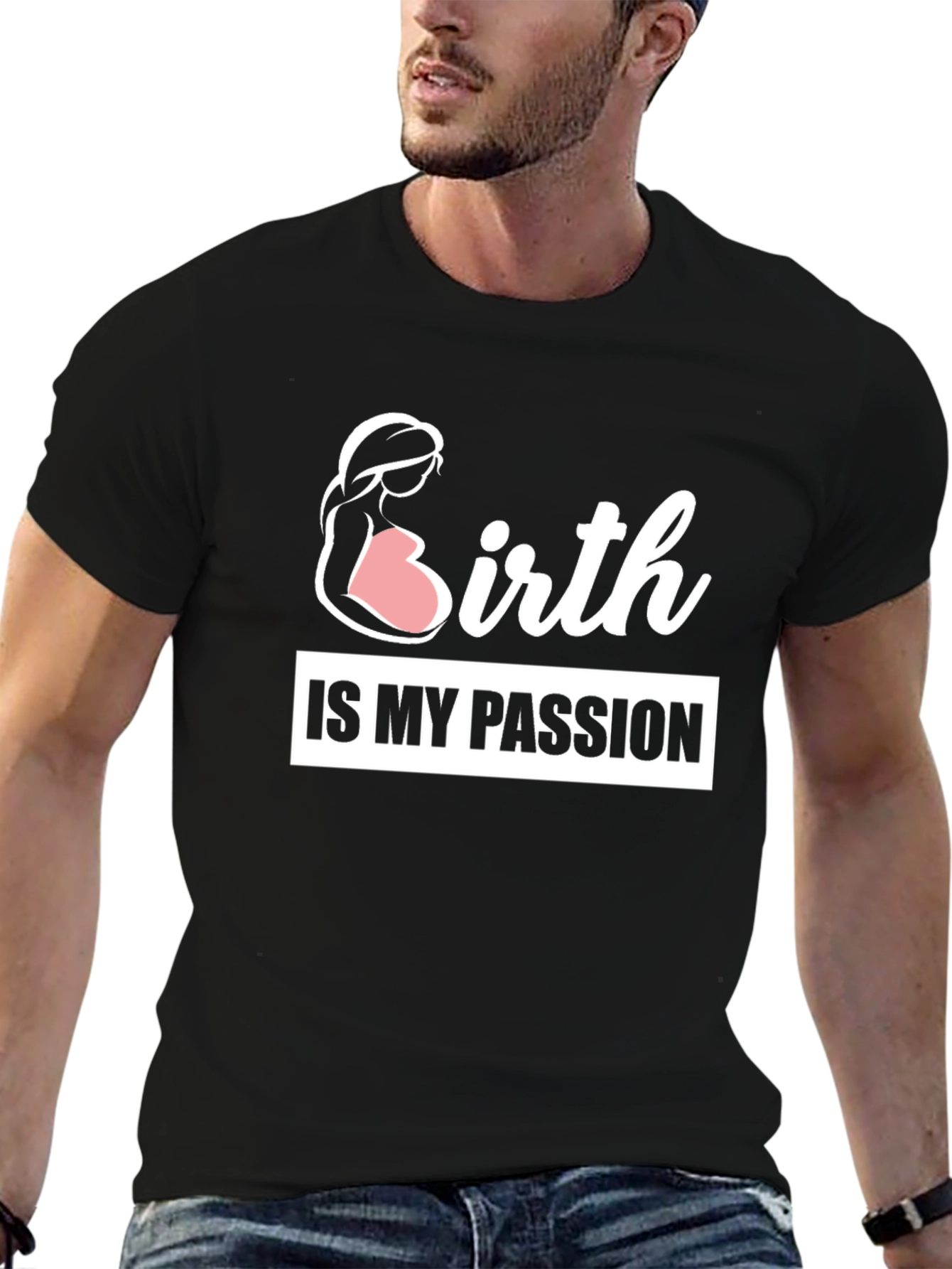 Birth is My Passion Black T-Shirt
