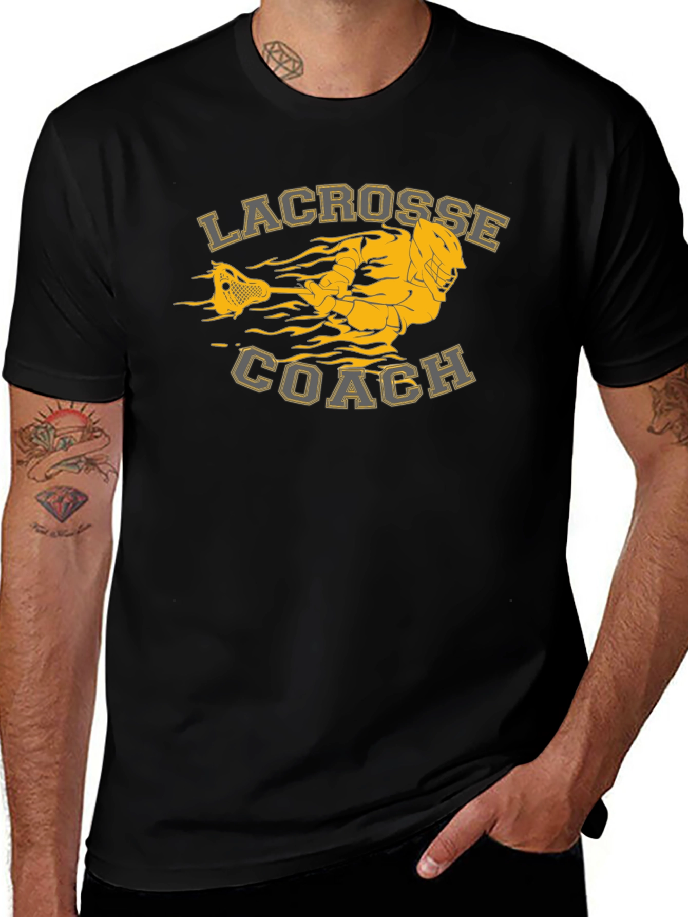 Lacrosse Coach Graphic Tee