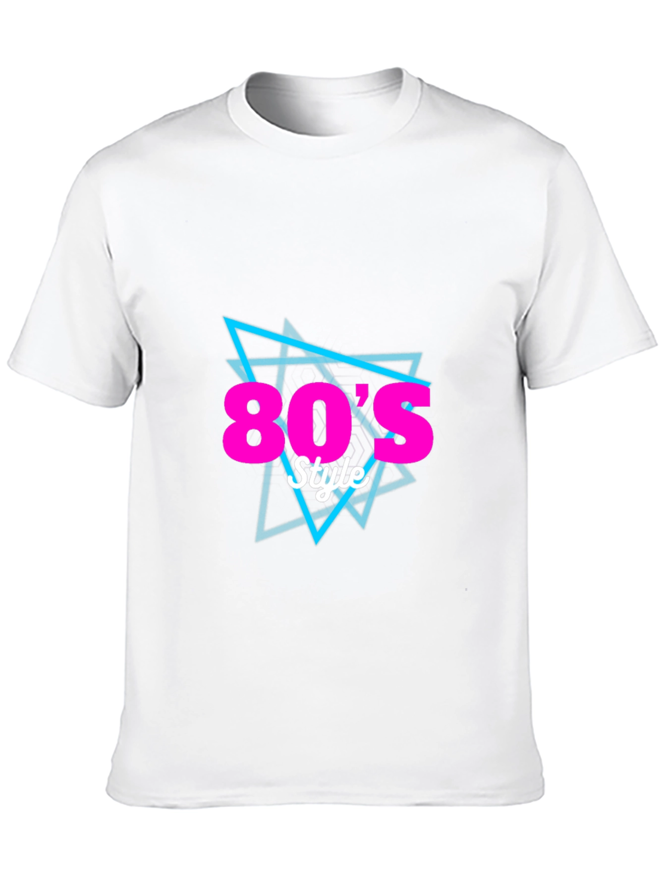 Retro 80s Style Black T-Shirt