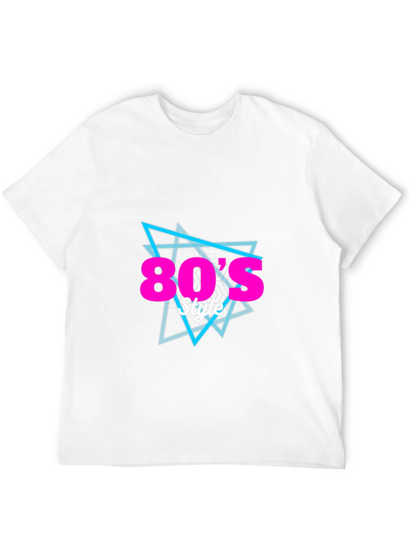 Retro 80s Style Black T-Shirt
