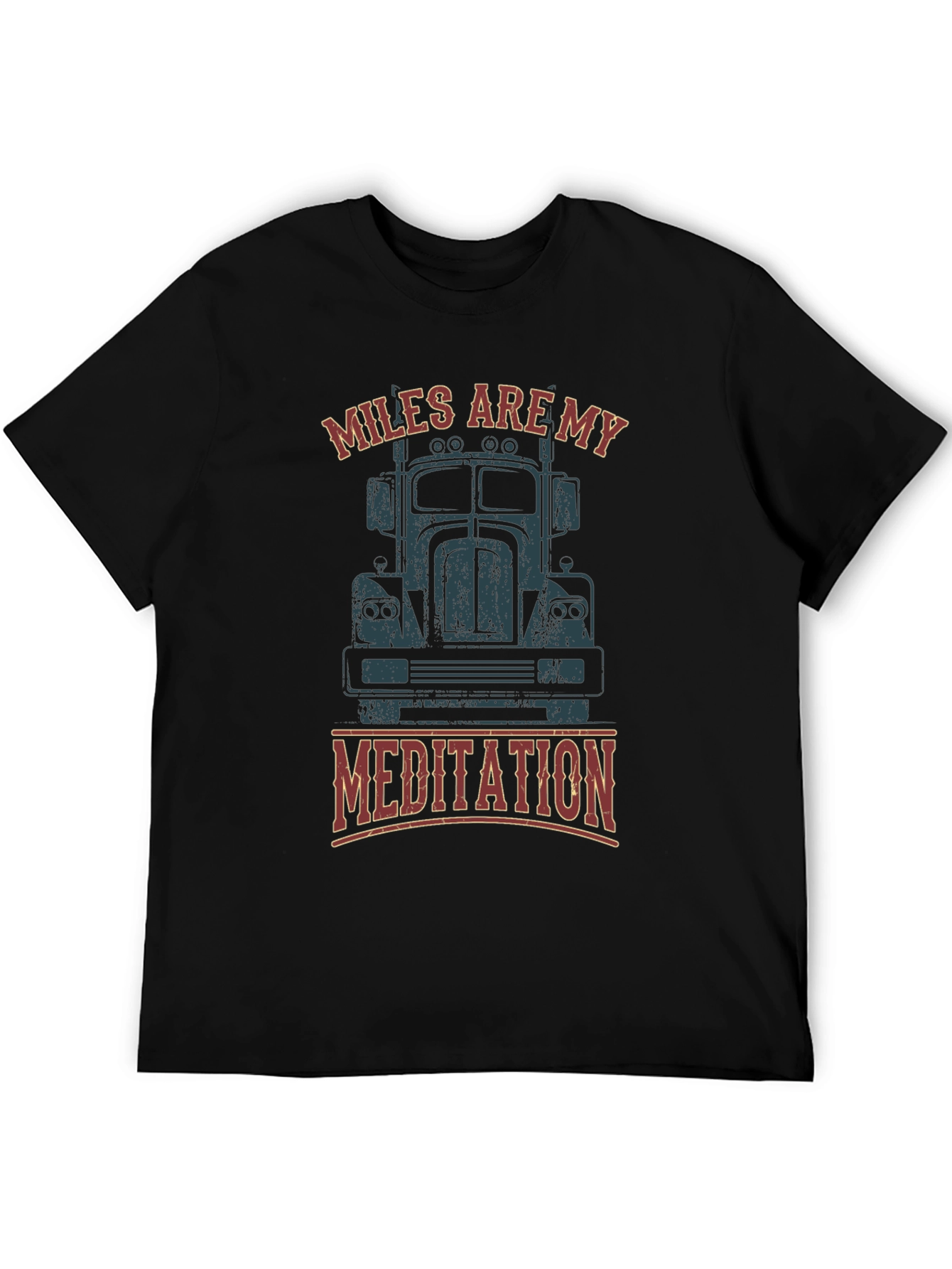 Miles Are My Meditation Trucker T-Shirt