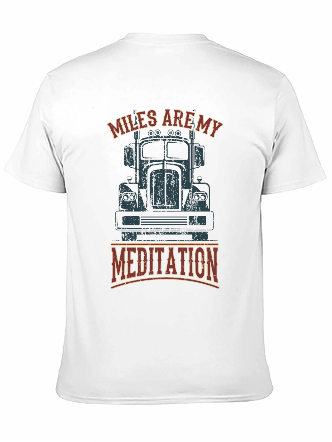 Miles Are My Meditation Trucker T-Shirt