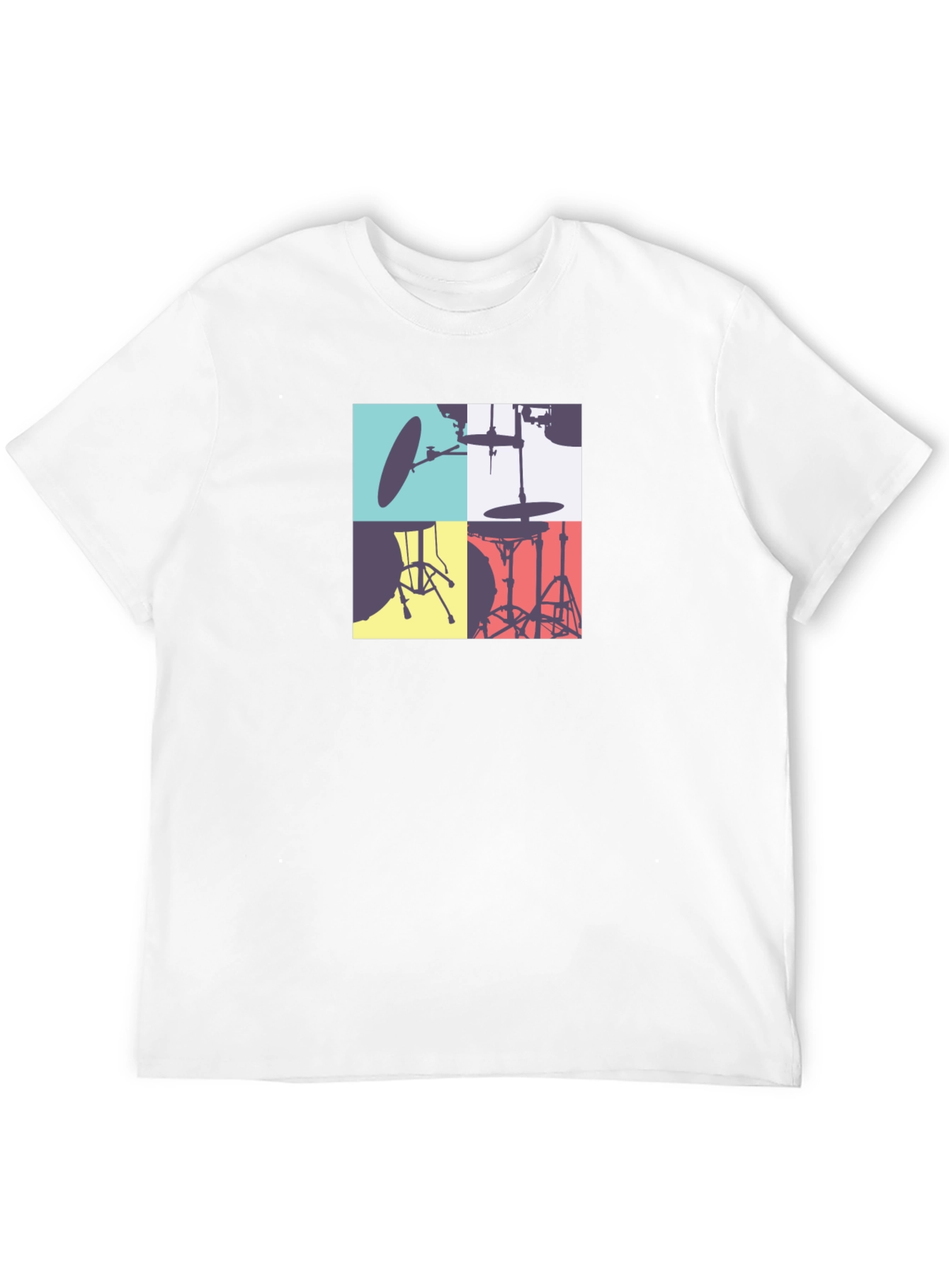 Drum Kit Graphic Tee - Stylish Music Lover T-Shirt