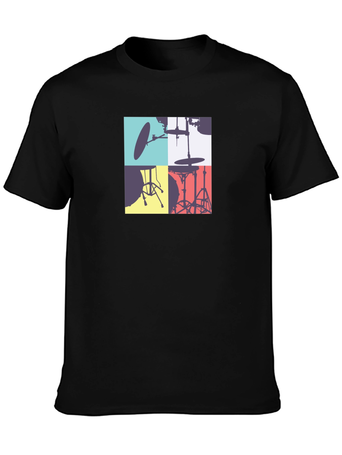 Drum Kit Graphic Tee - Stylish Music Lover T-Shirt