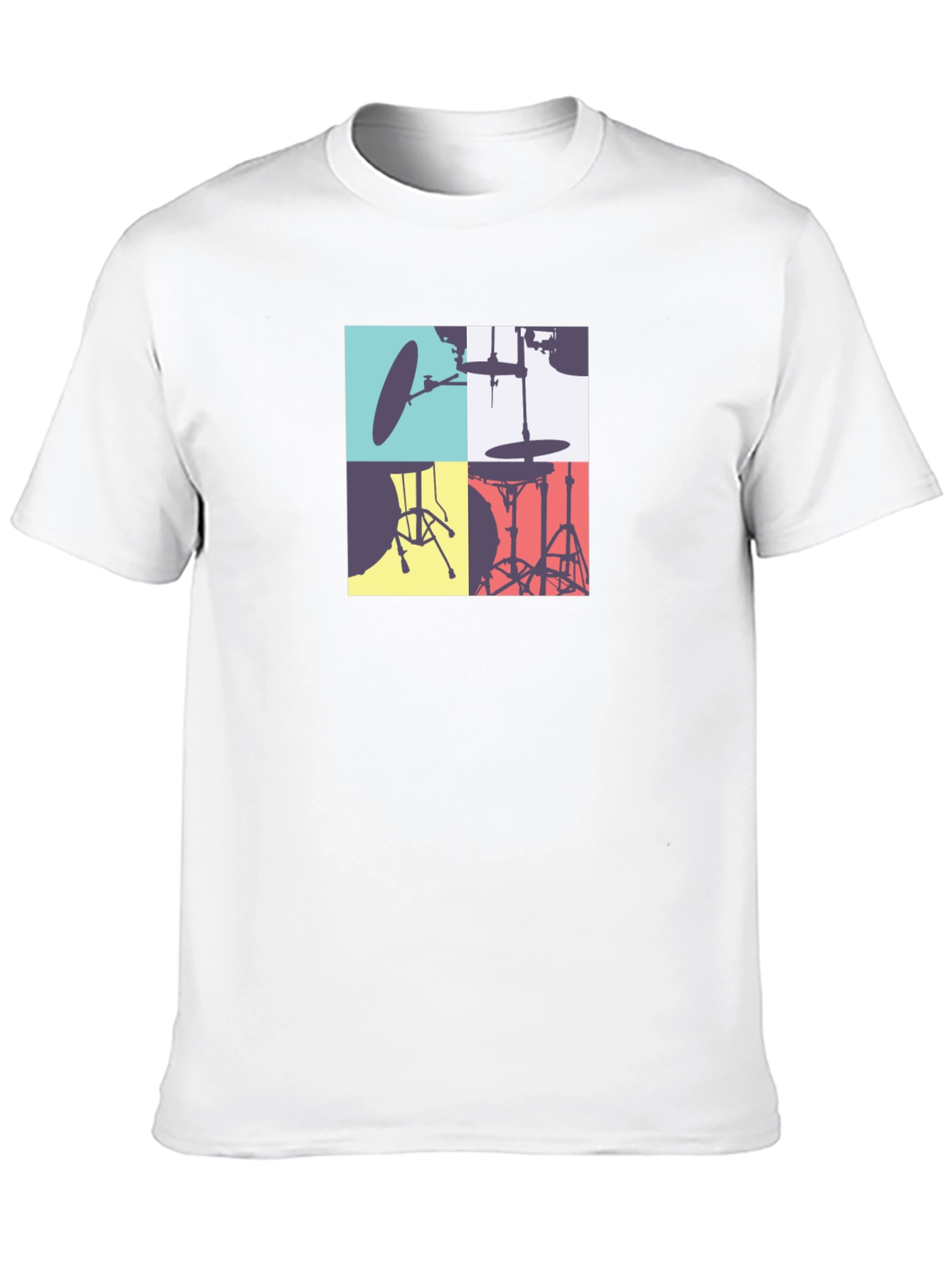 Drum Kit Graphic Tee - Stylish Music Lover T-Shirt