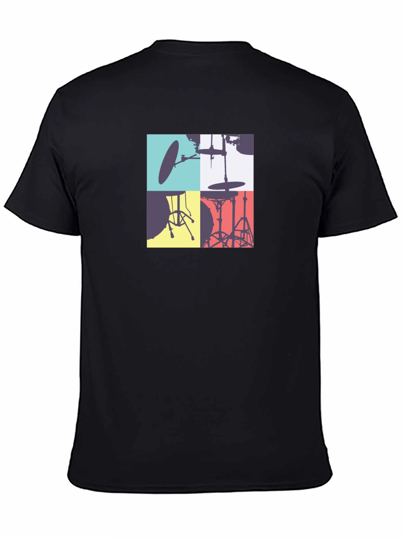 Drum Kit Graphic Tee - Stylish Music Lover T-Shirt