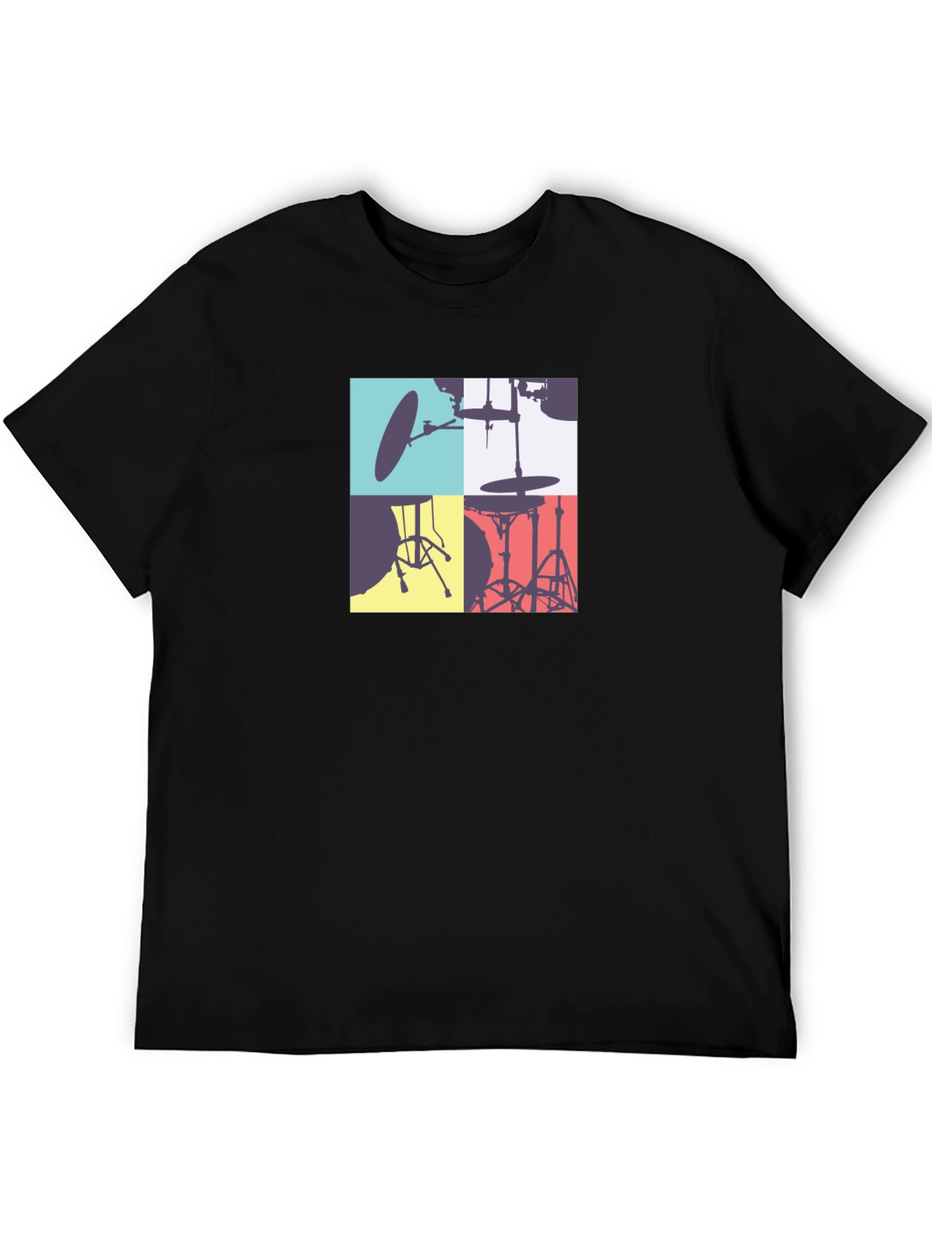 Drum Kit Graphic Tee - Stylish Music Lover T-Shirt