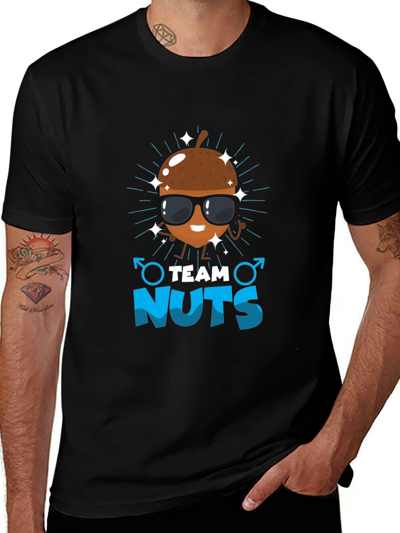 Team Nuts Funny Graphic T-Shirt