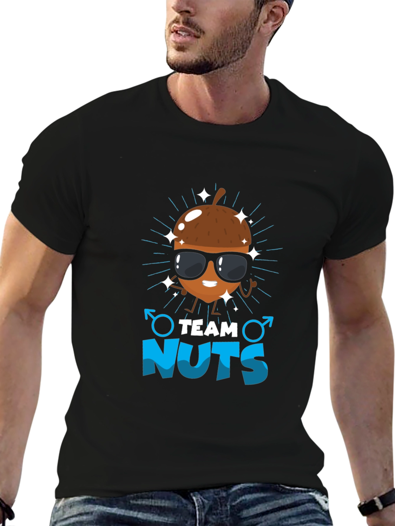 Team Nuts Funny Graphic T-Shirt