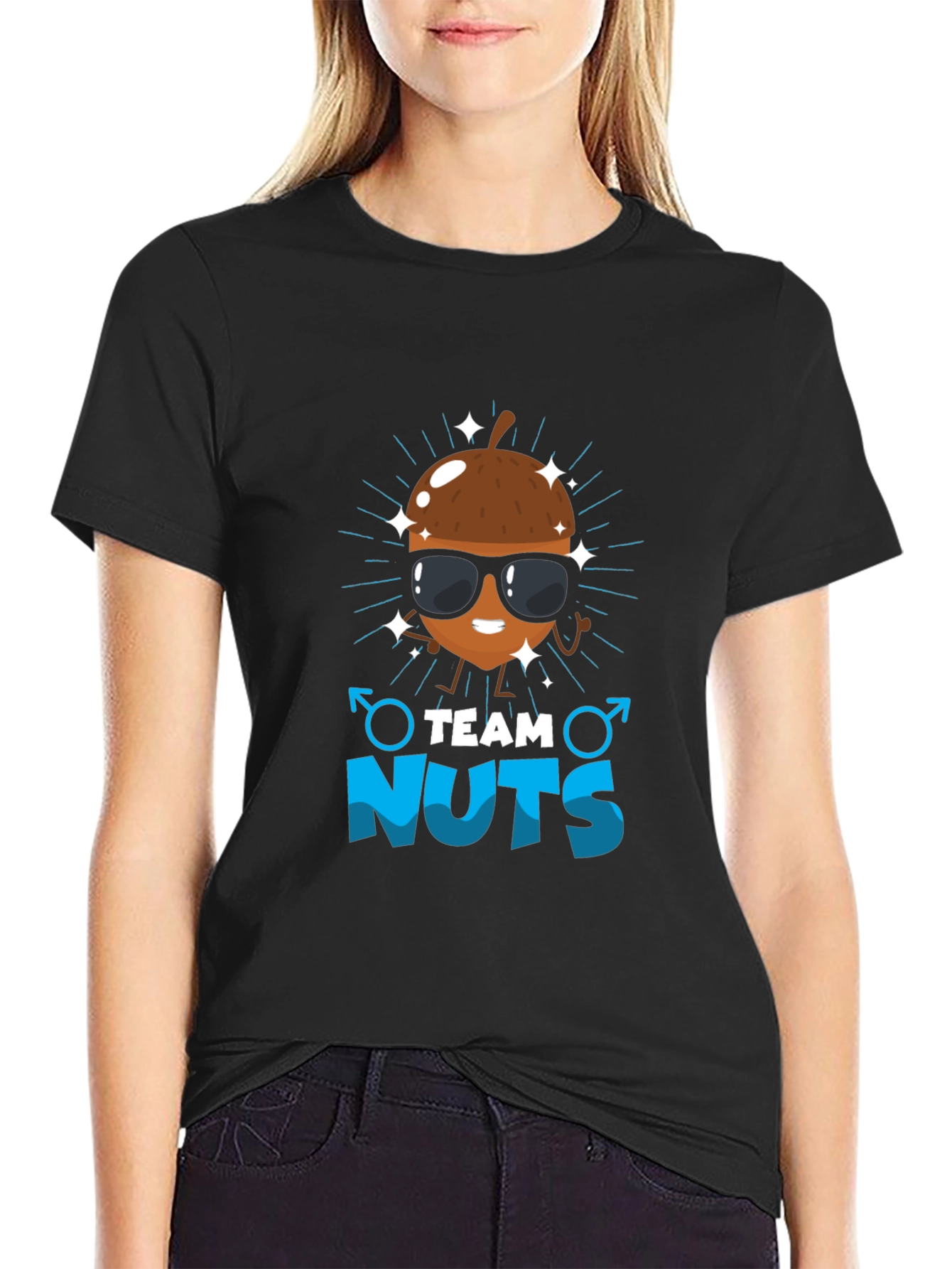 Team Nuts Funny Graphic T-Shirt