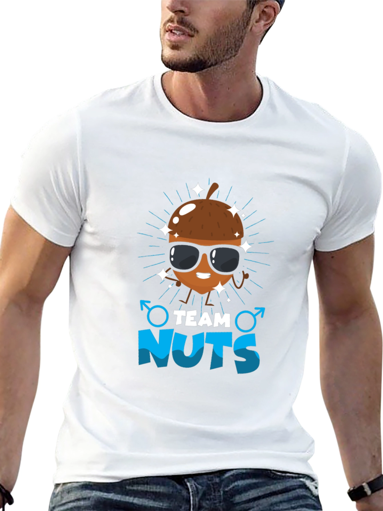 Team Nuts Funny Graphic T-Shirt