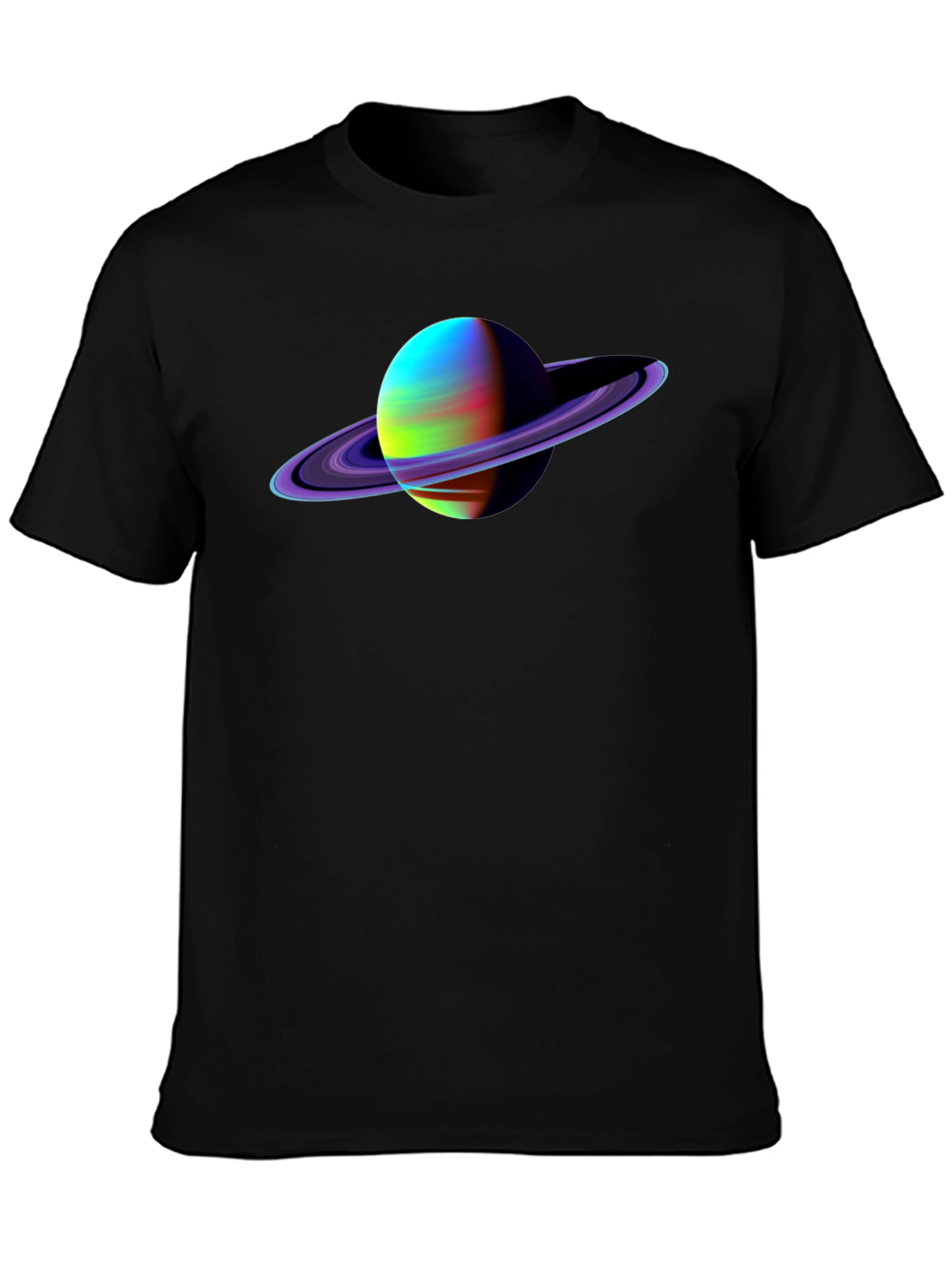 Saturn Graphic Black T-Shirt