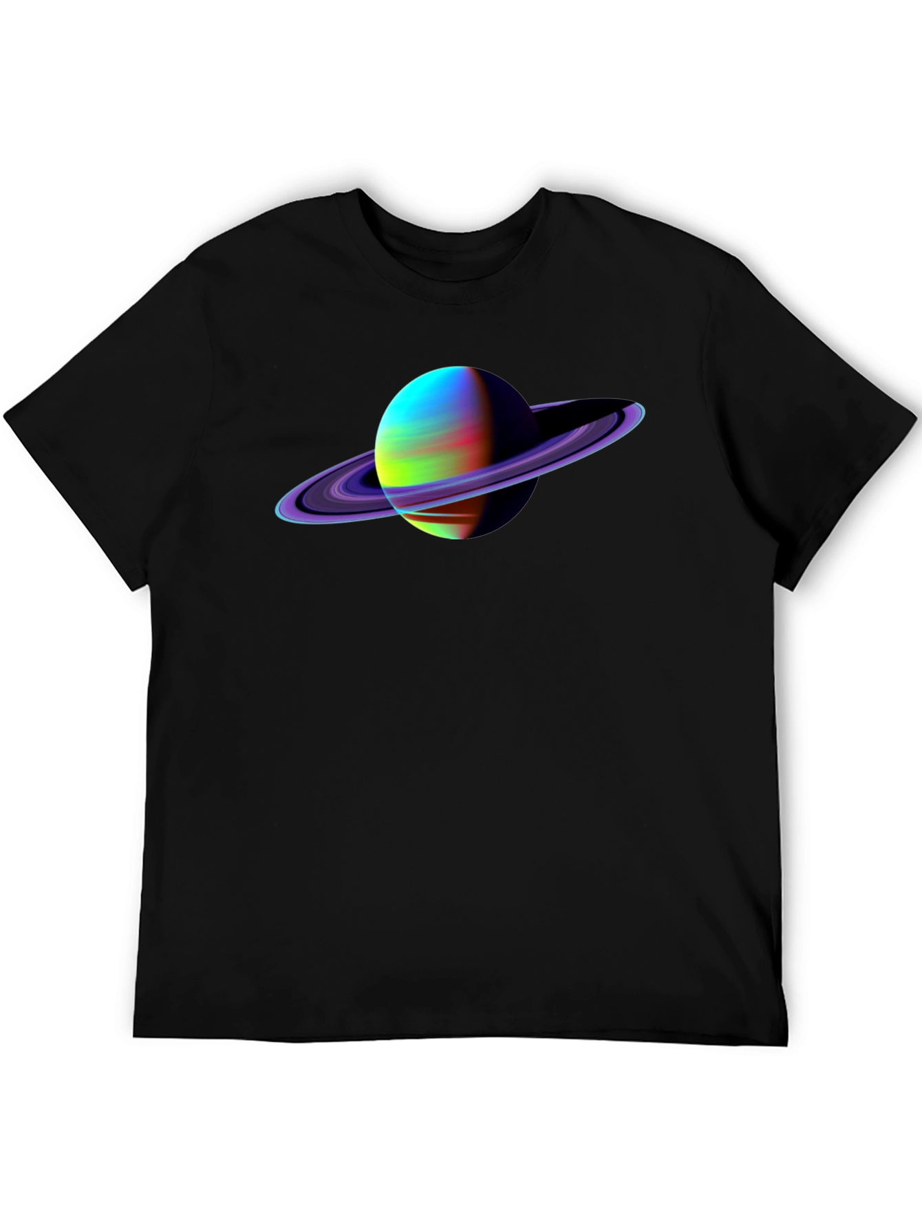 Saturn Graphic Black T-Shirt