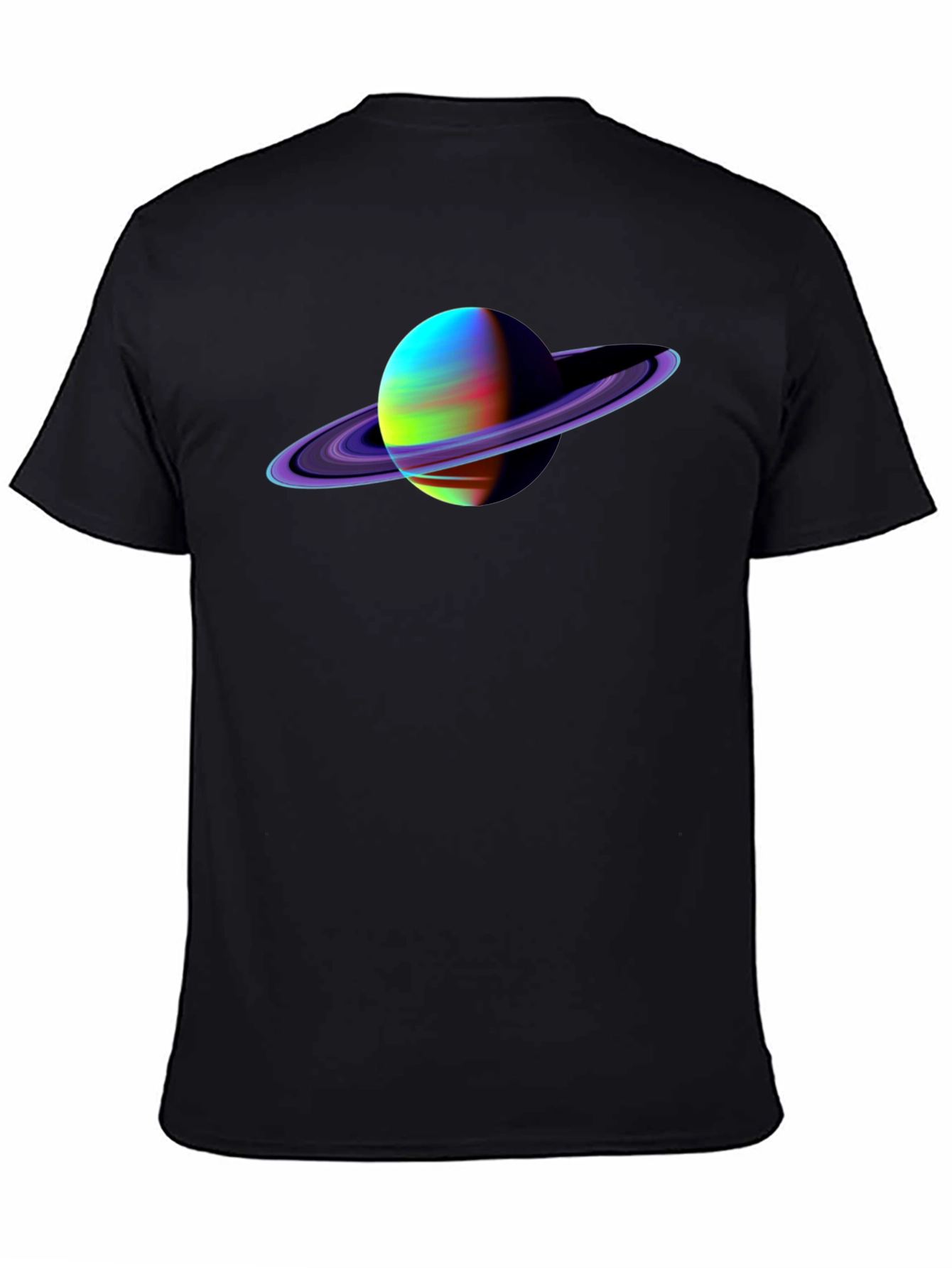 Saturn Graphic Black T-Shirt