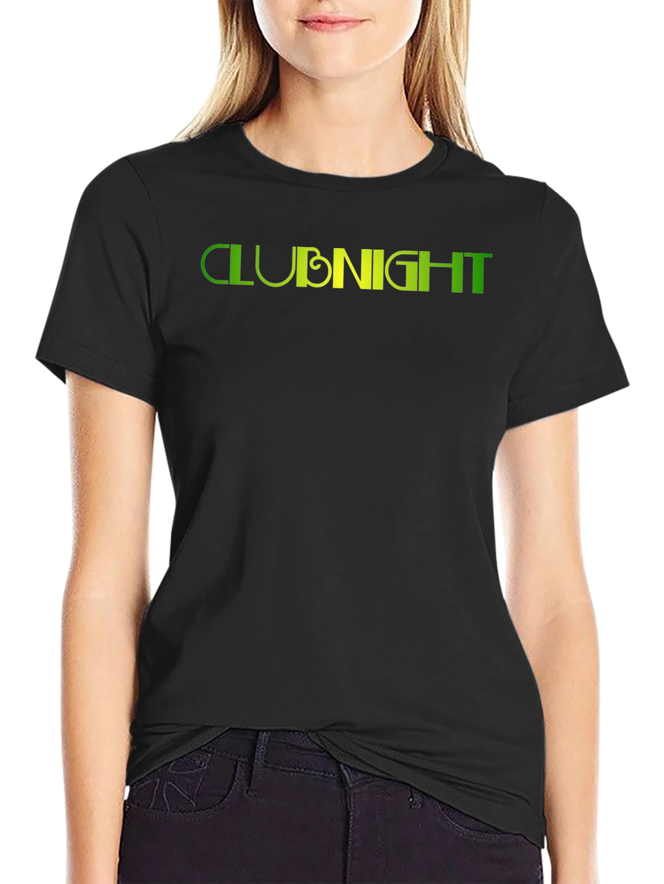 Club Night Graphic Black T-Shirt