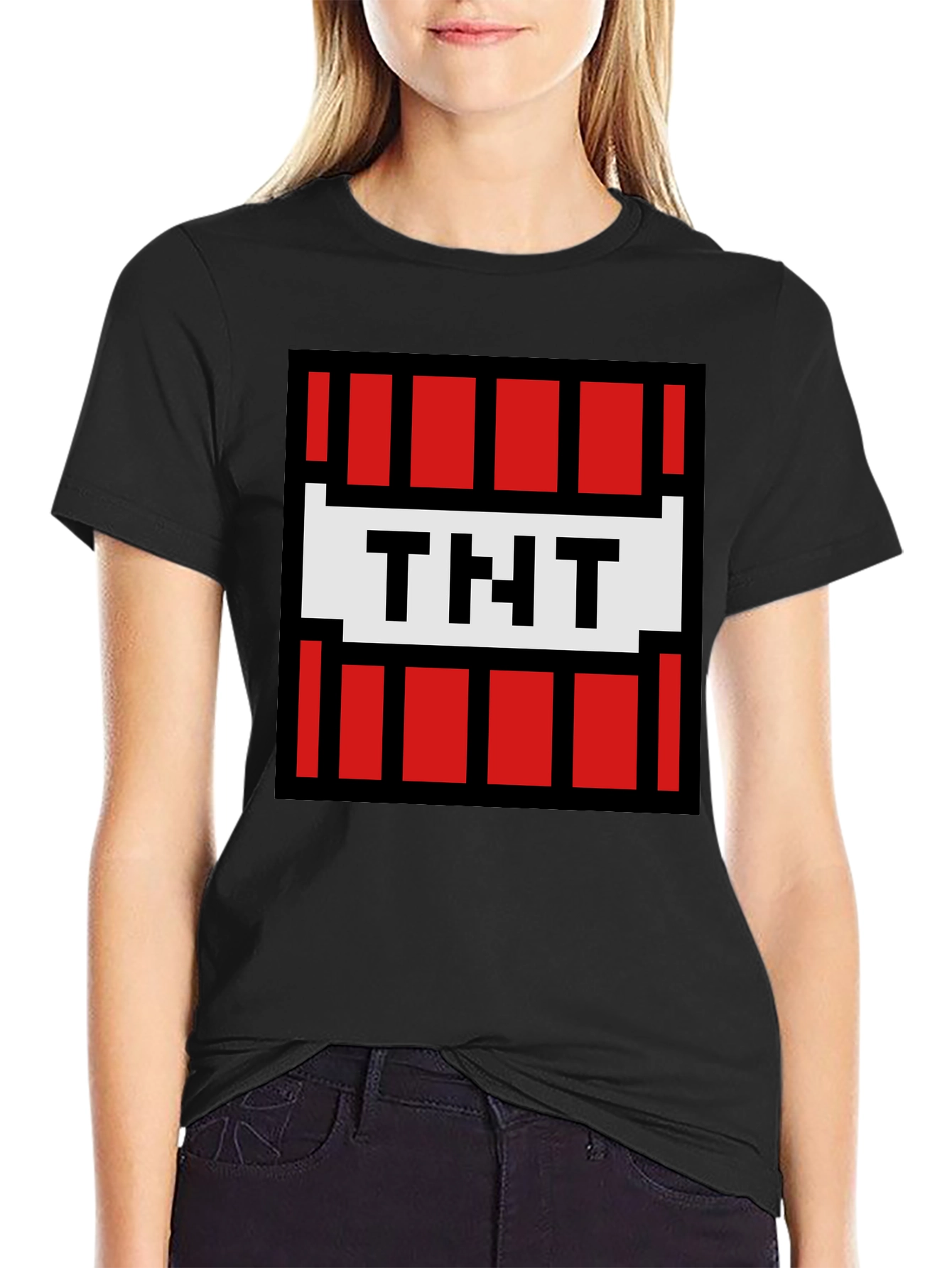 Minecraft TNT Pixel Art Graphic Tee