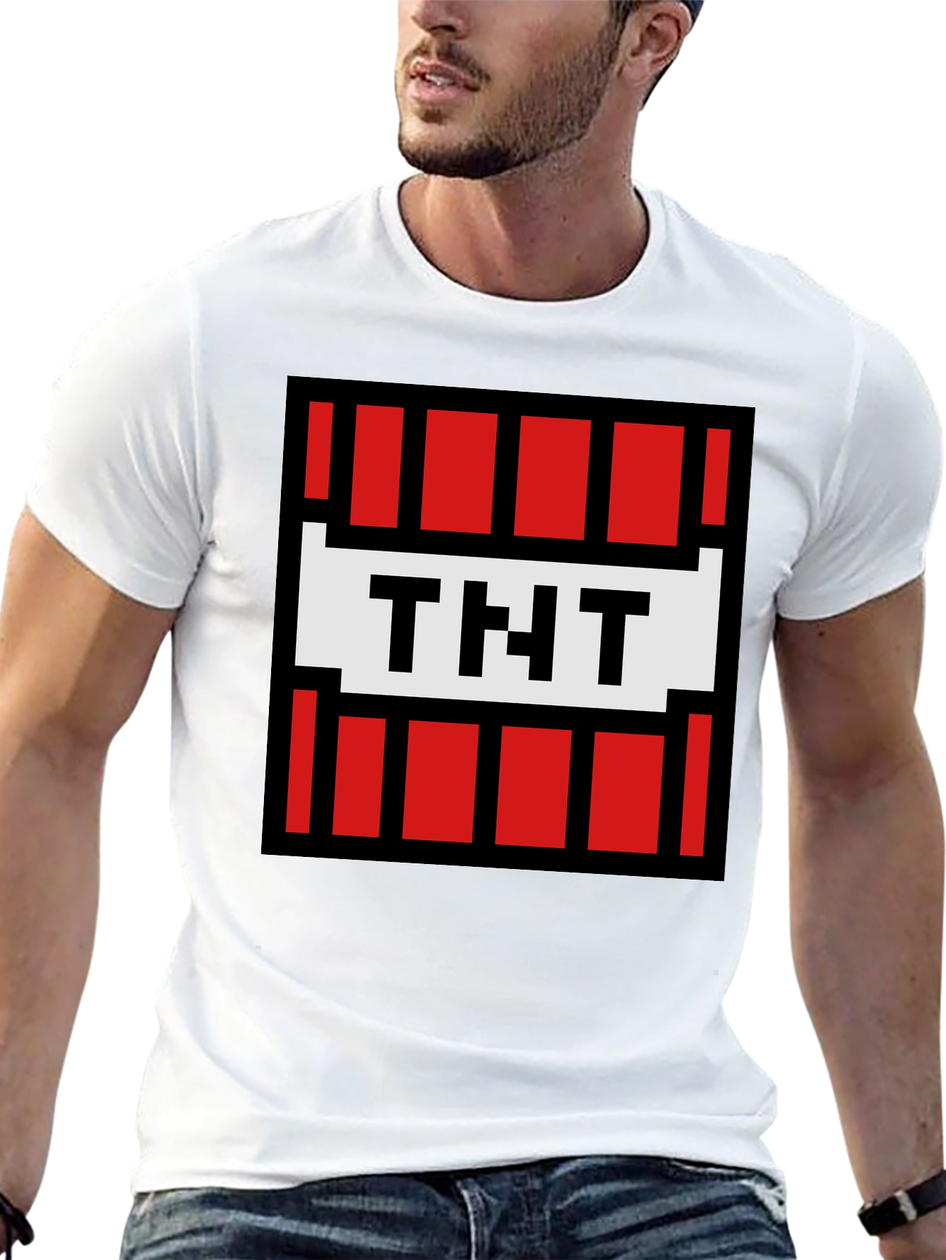 Minecraft TNT Pixel Art Graphic Tee