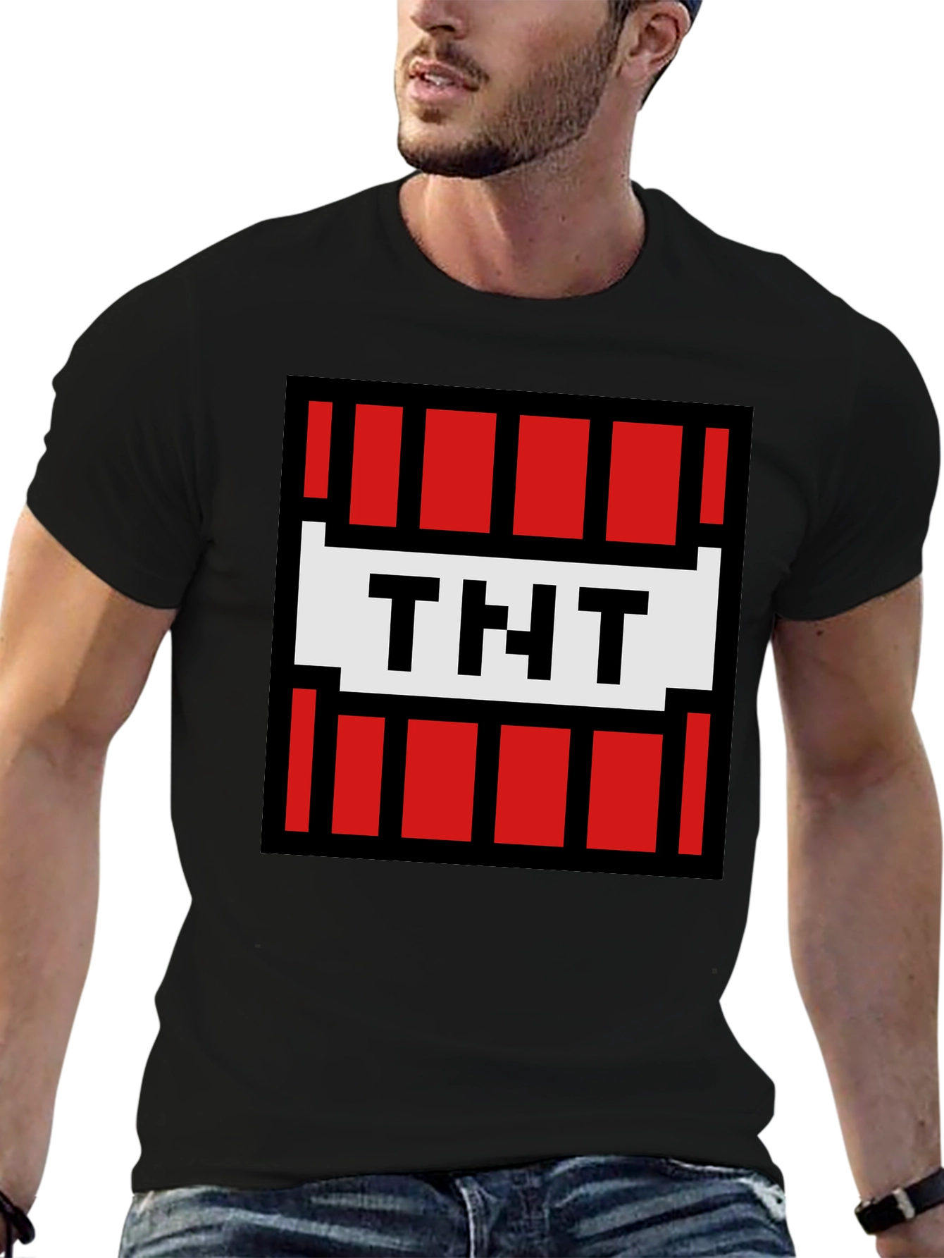 Minecraft TNT Pixel Art Graphic Tee
