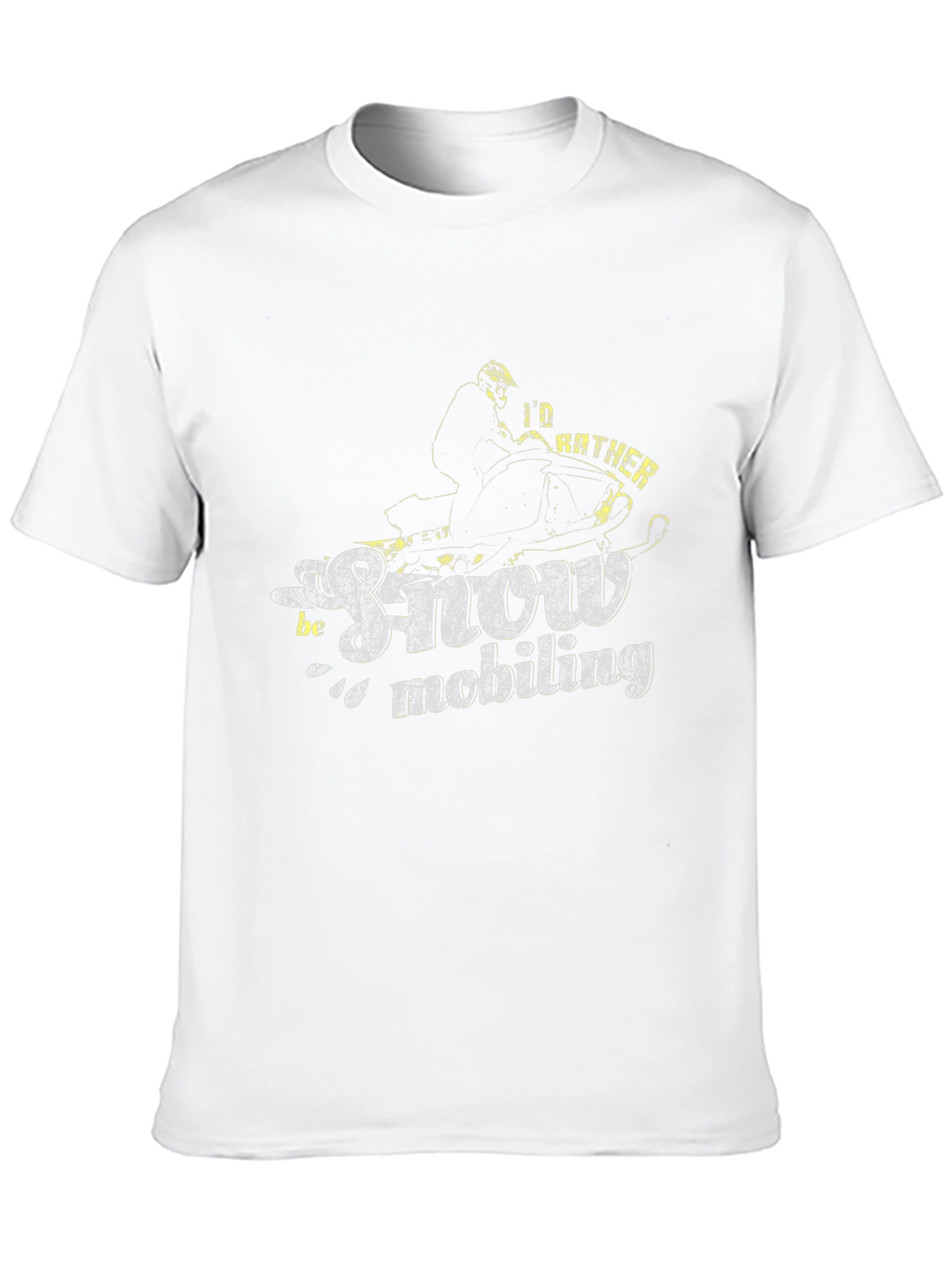 Snowmobiling T-Shirt - Id Rather Be Snowmobiling!